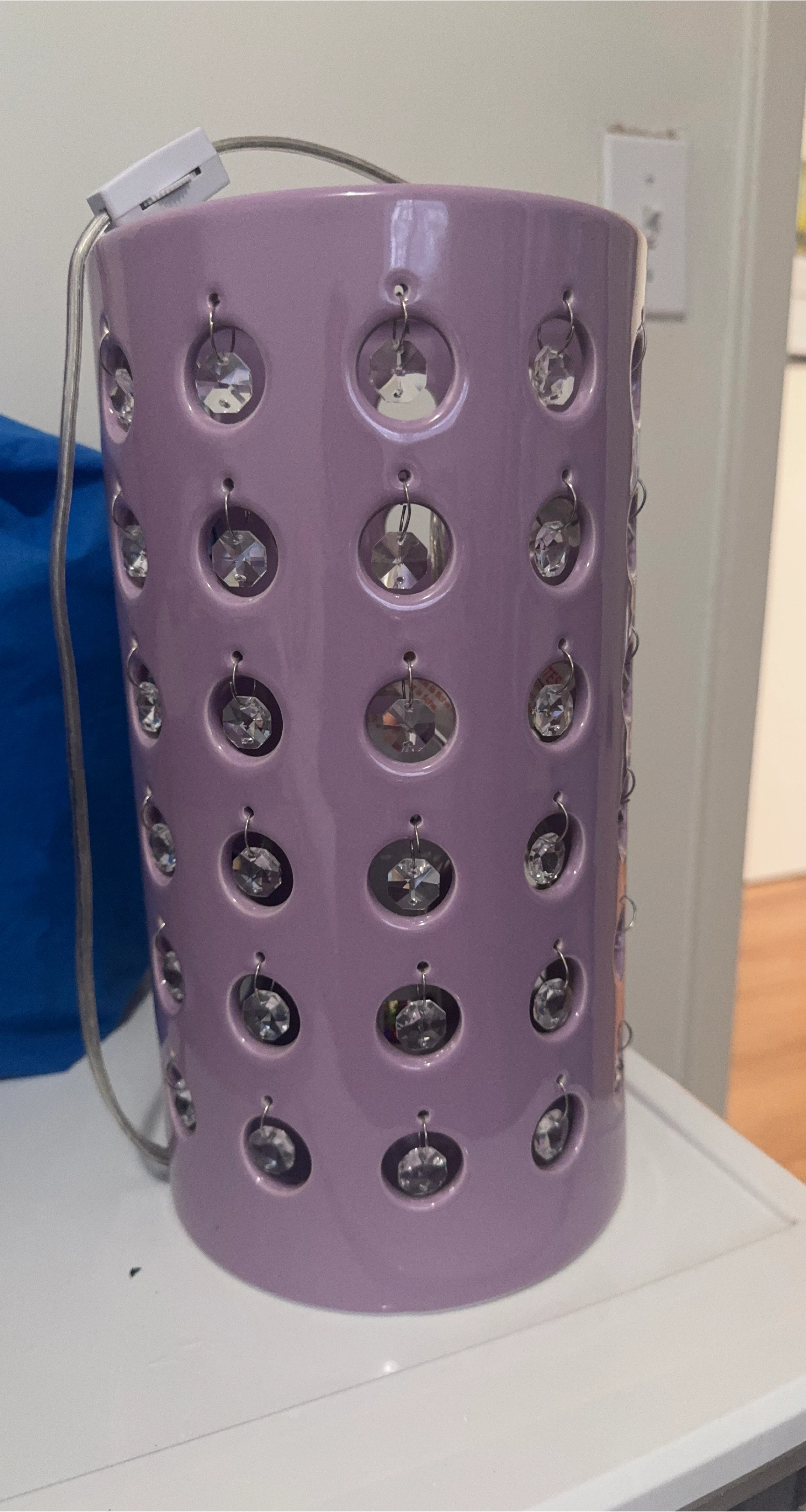 Cylinder Table Lamp - Purple