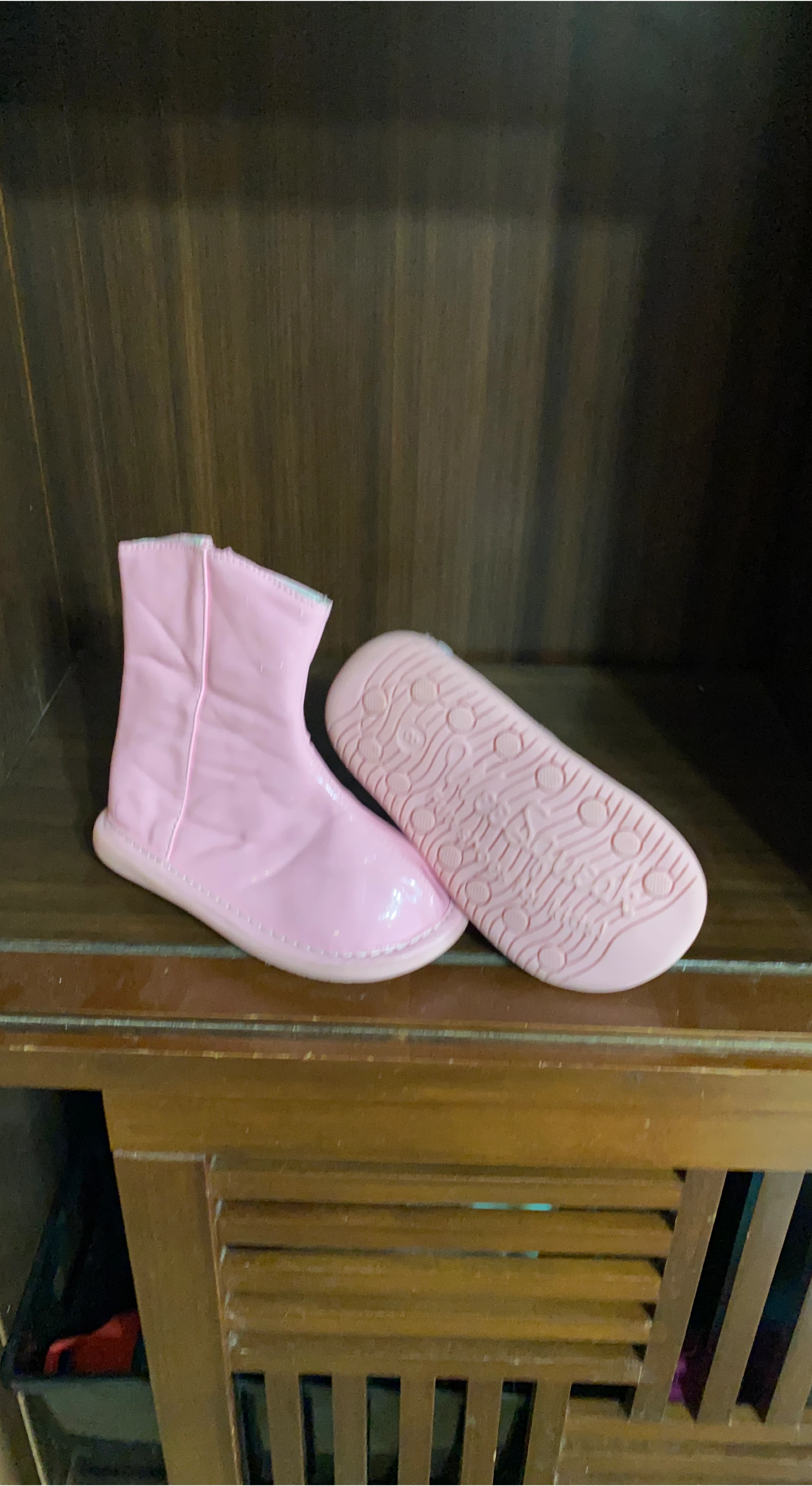 Pink WeeSqueak Kids Boots -Size 8 thumbnail