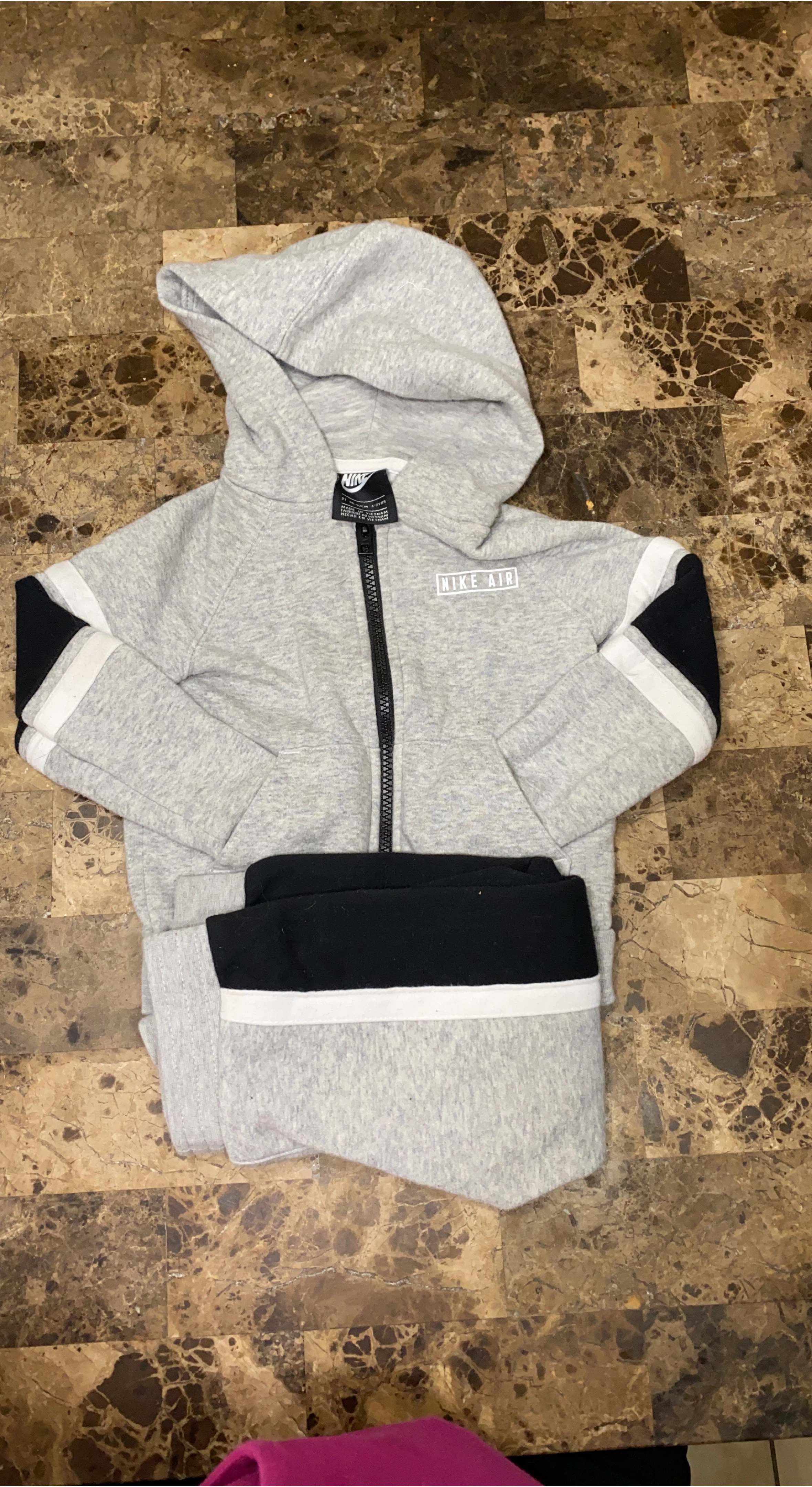 Nike Air Grey & Black Tracksuit 2T thumbnail