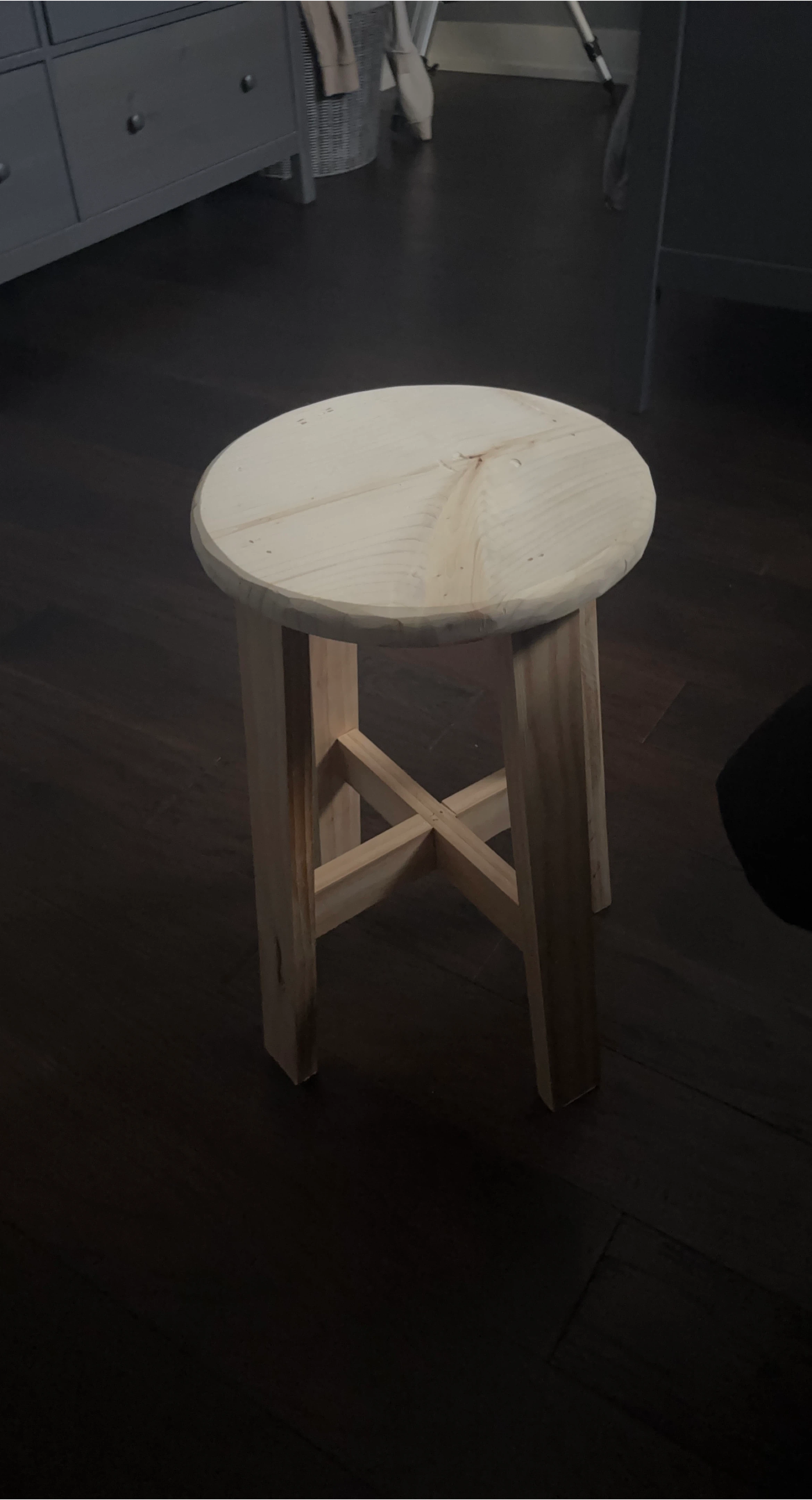 Wooden Homemade Stool