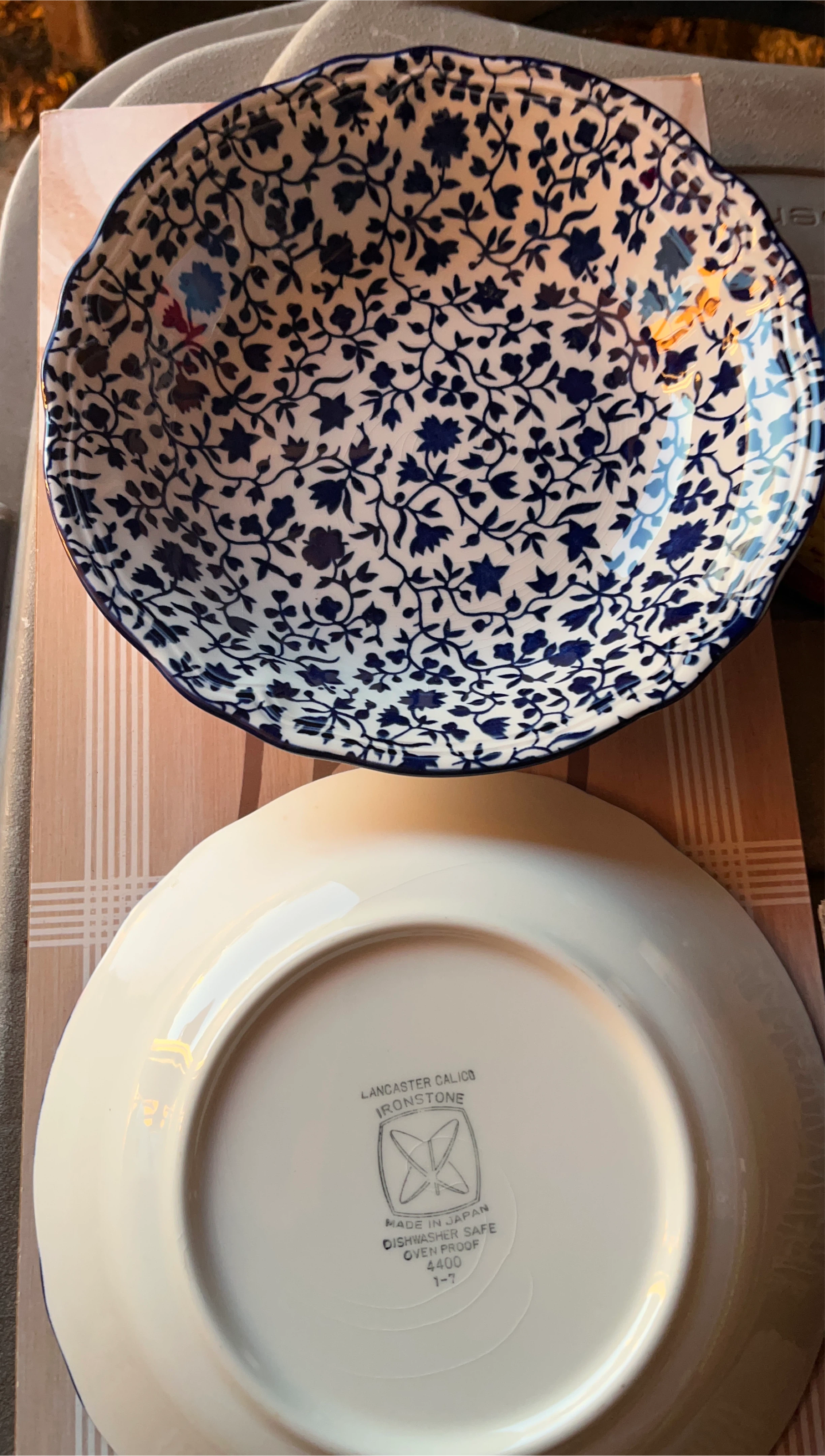 Lancaster Calico Ironstone Bowl