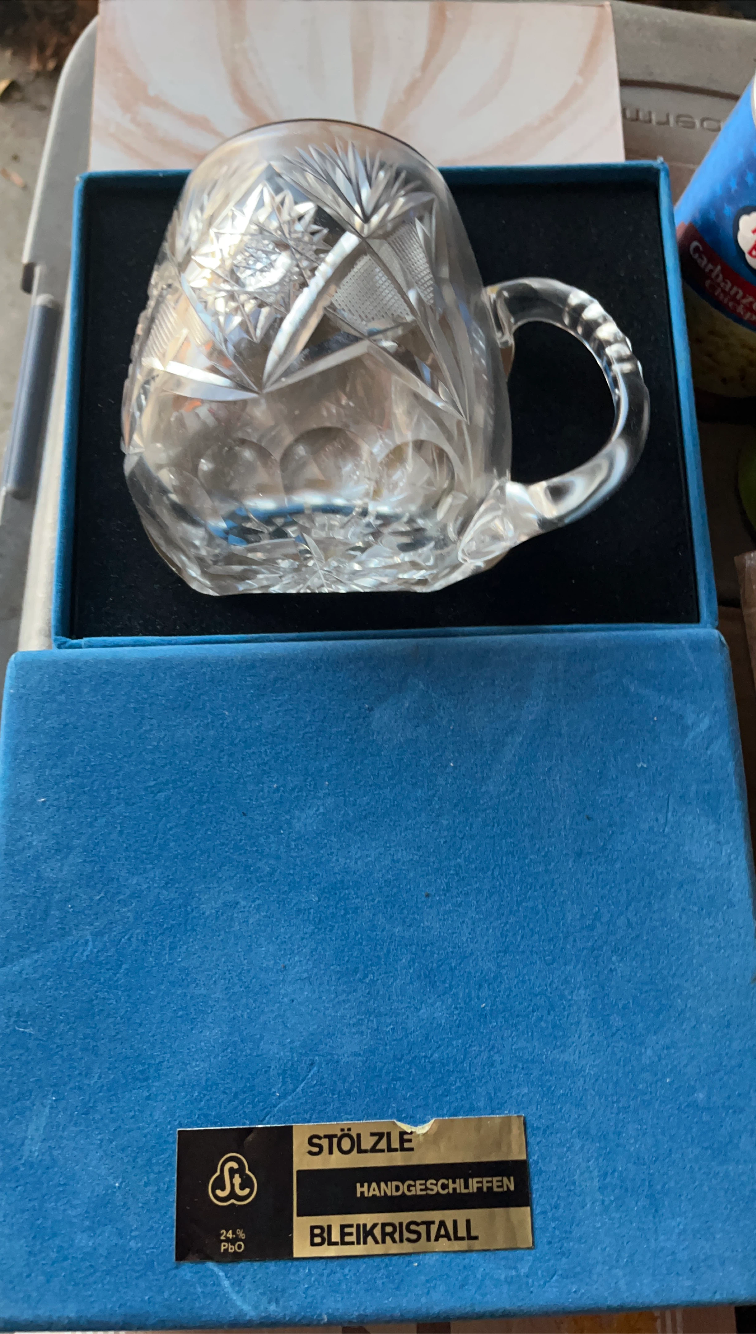 Stölzle Lead Crystal Beer Stein Mug in Box