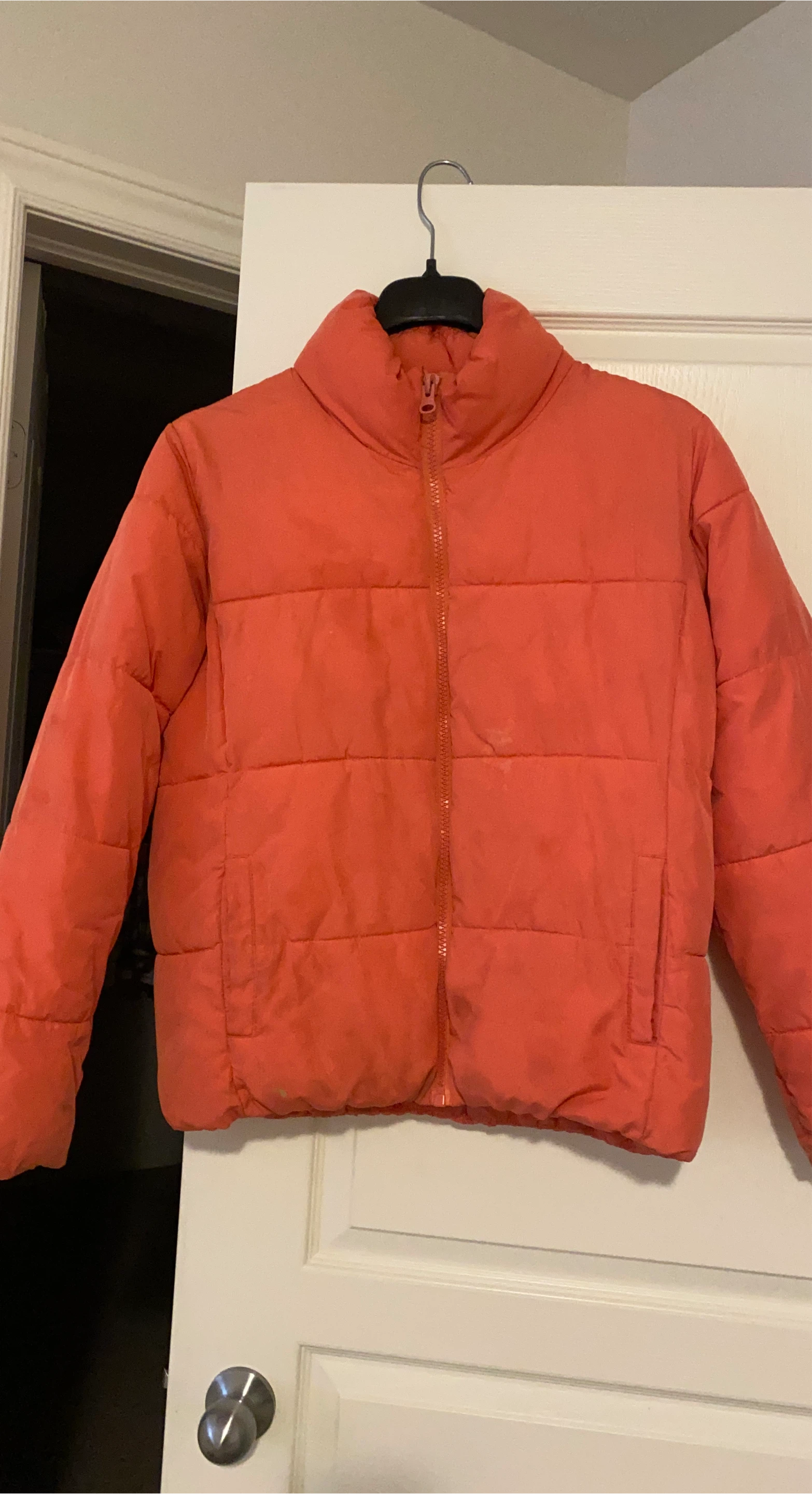 Orange Puffer Jacket