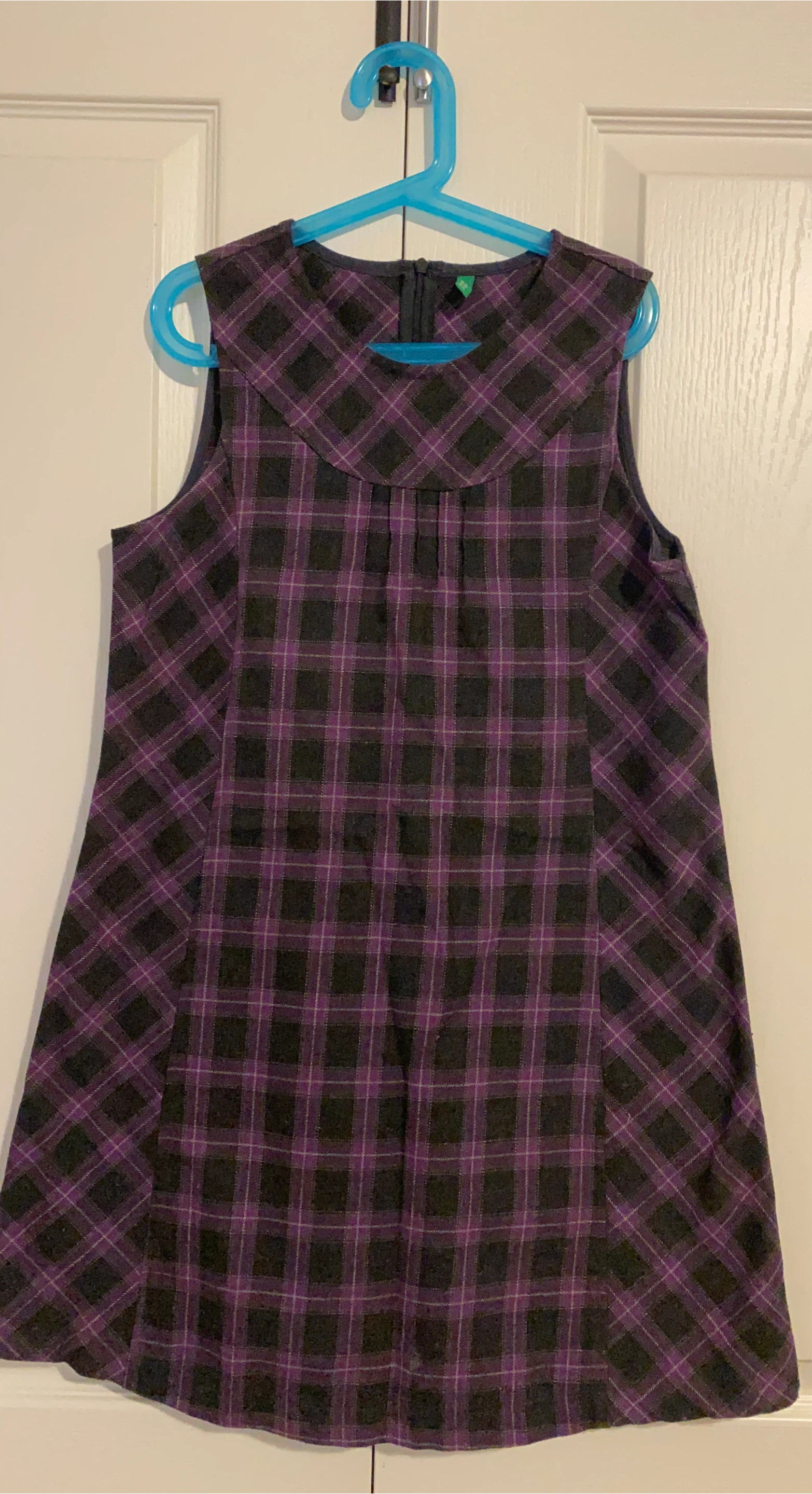 Benetton Plaid Sleeveless Dress