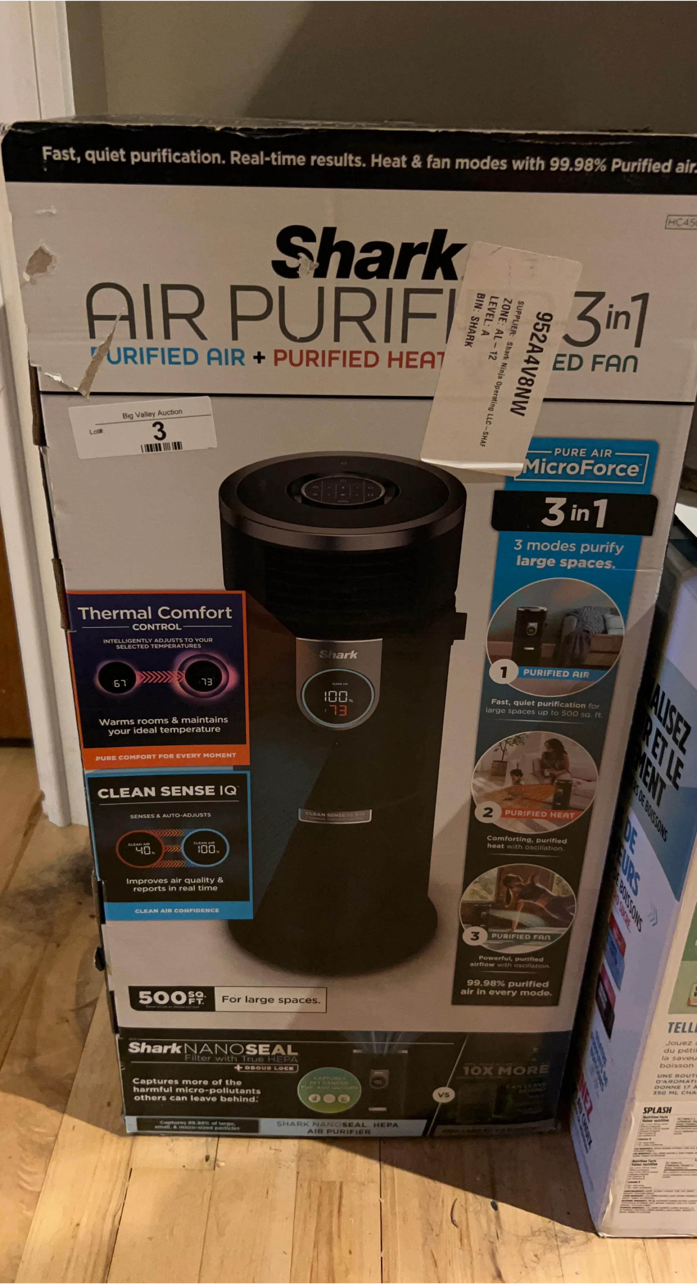 Shark 3-in-1 Air Purifier + Purified Heat