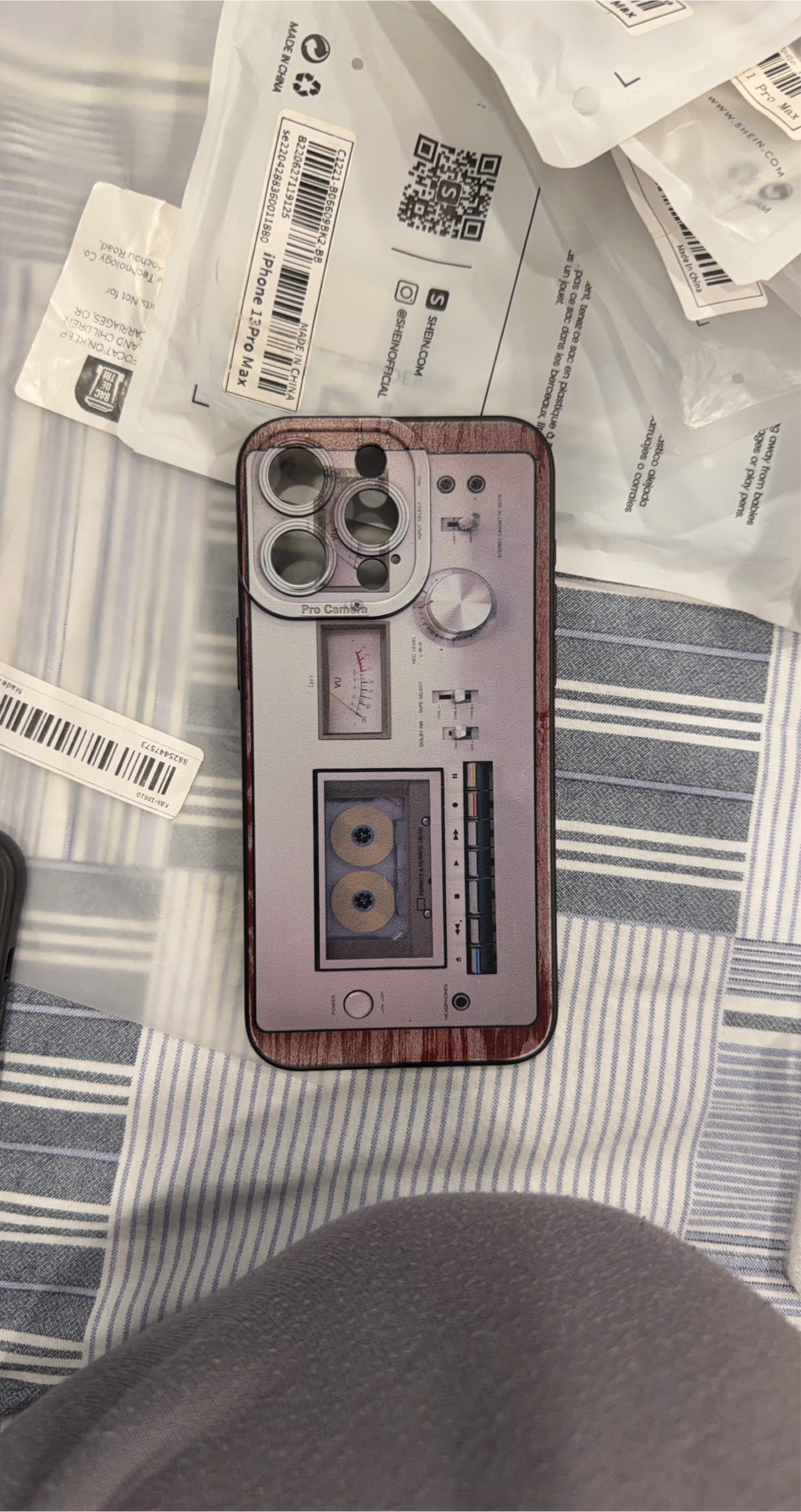 iPhone 13 Pro Max Case - Retro Cassette Design