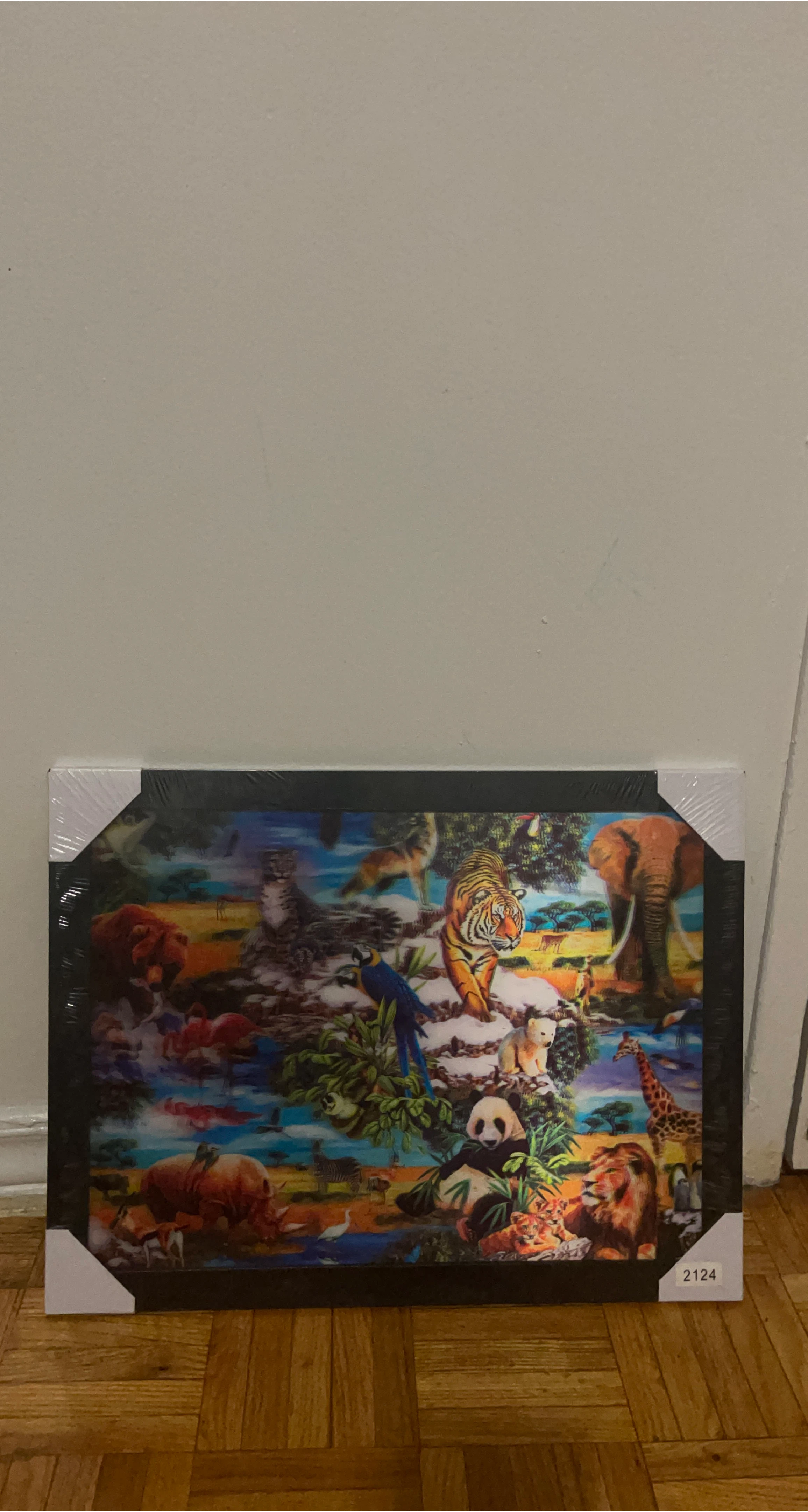 Framed Animal Print Wall Art - New thumbnail