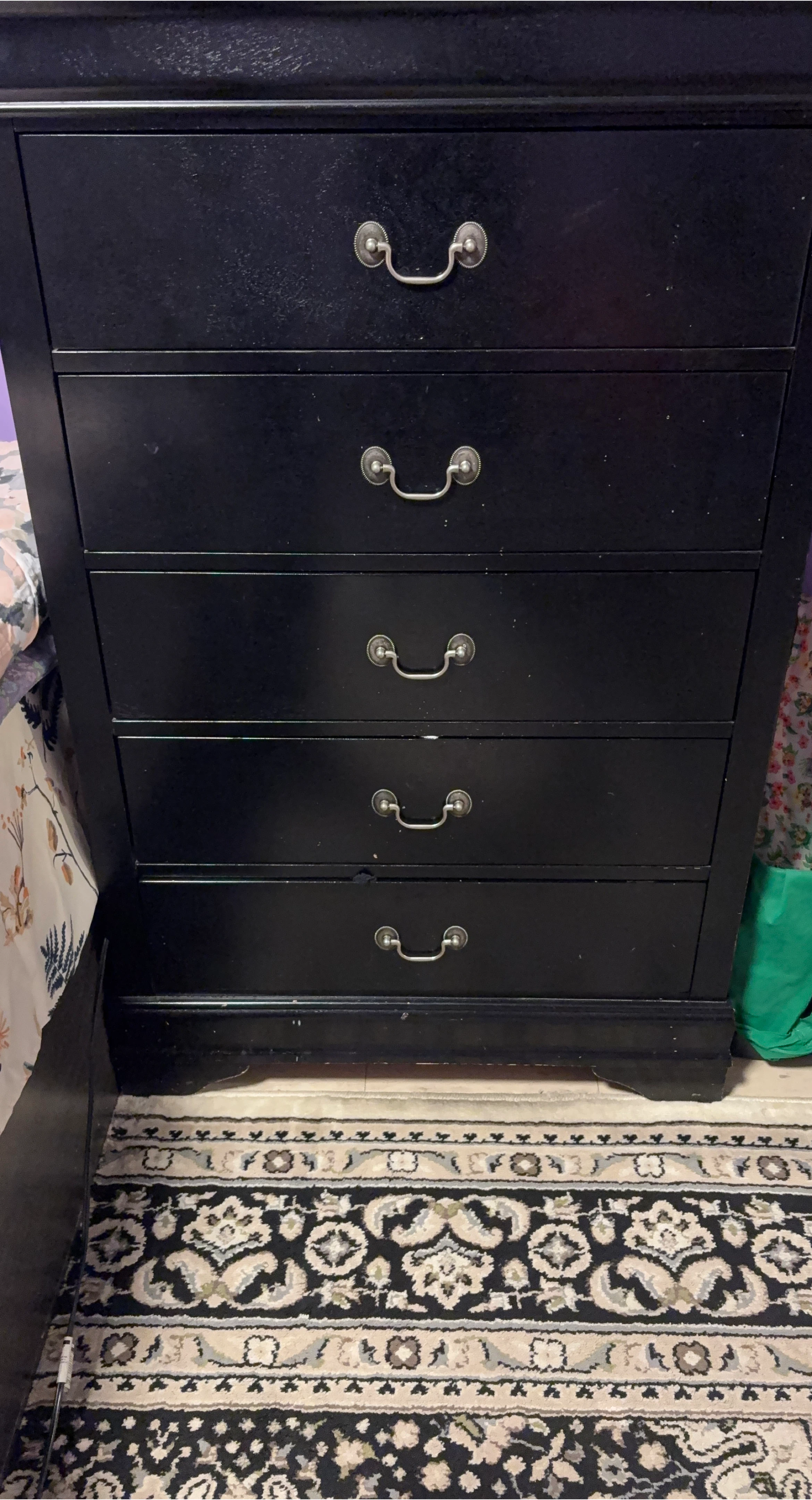 Black Dresser & Nightstand Set