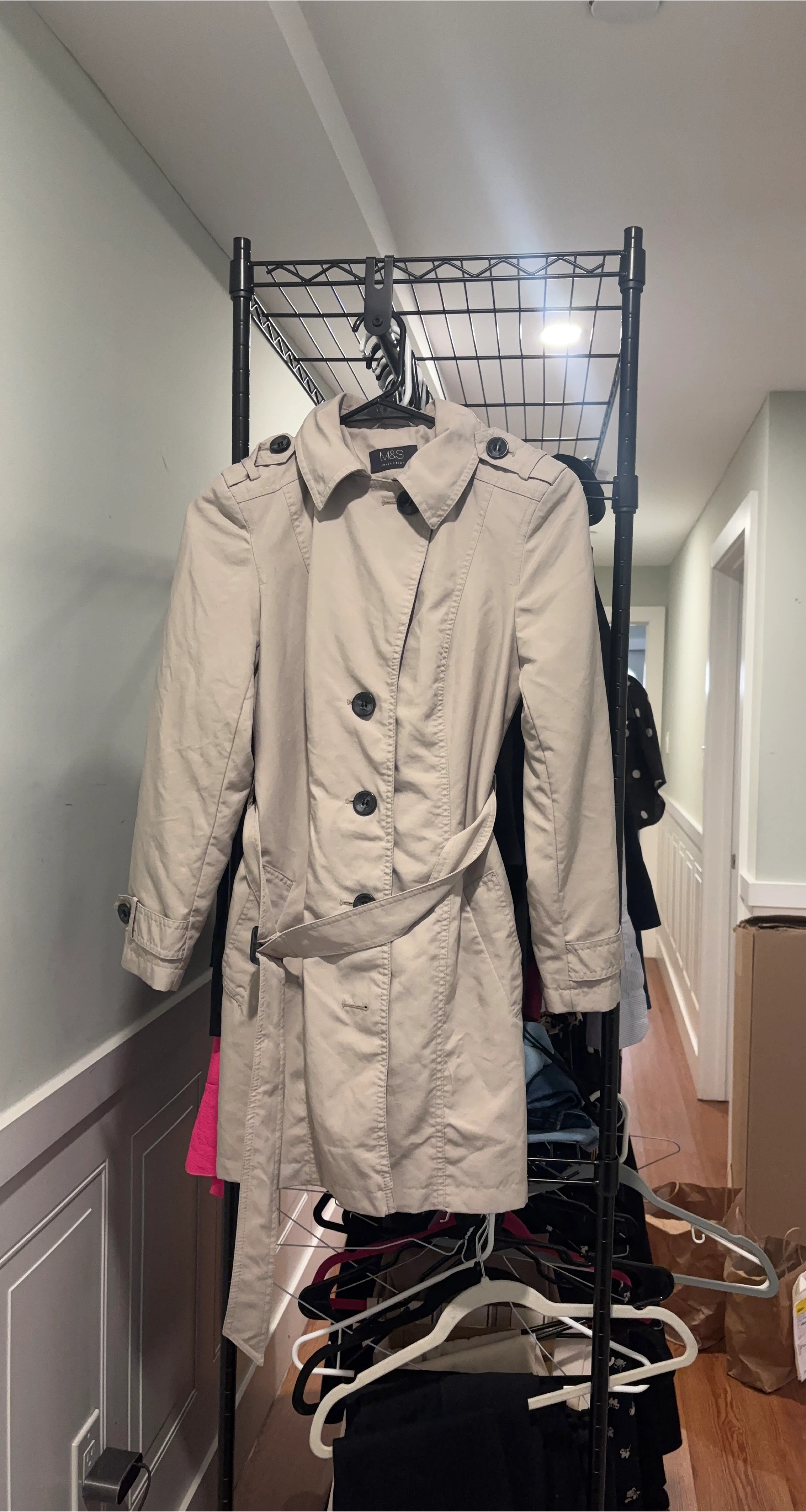 M&S Beige Trench Coat image indicator(1)