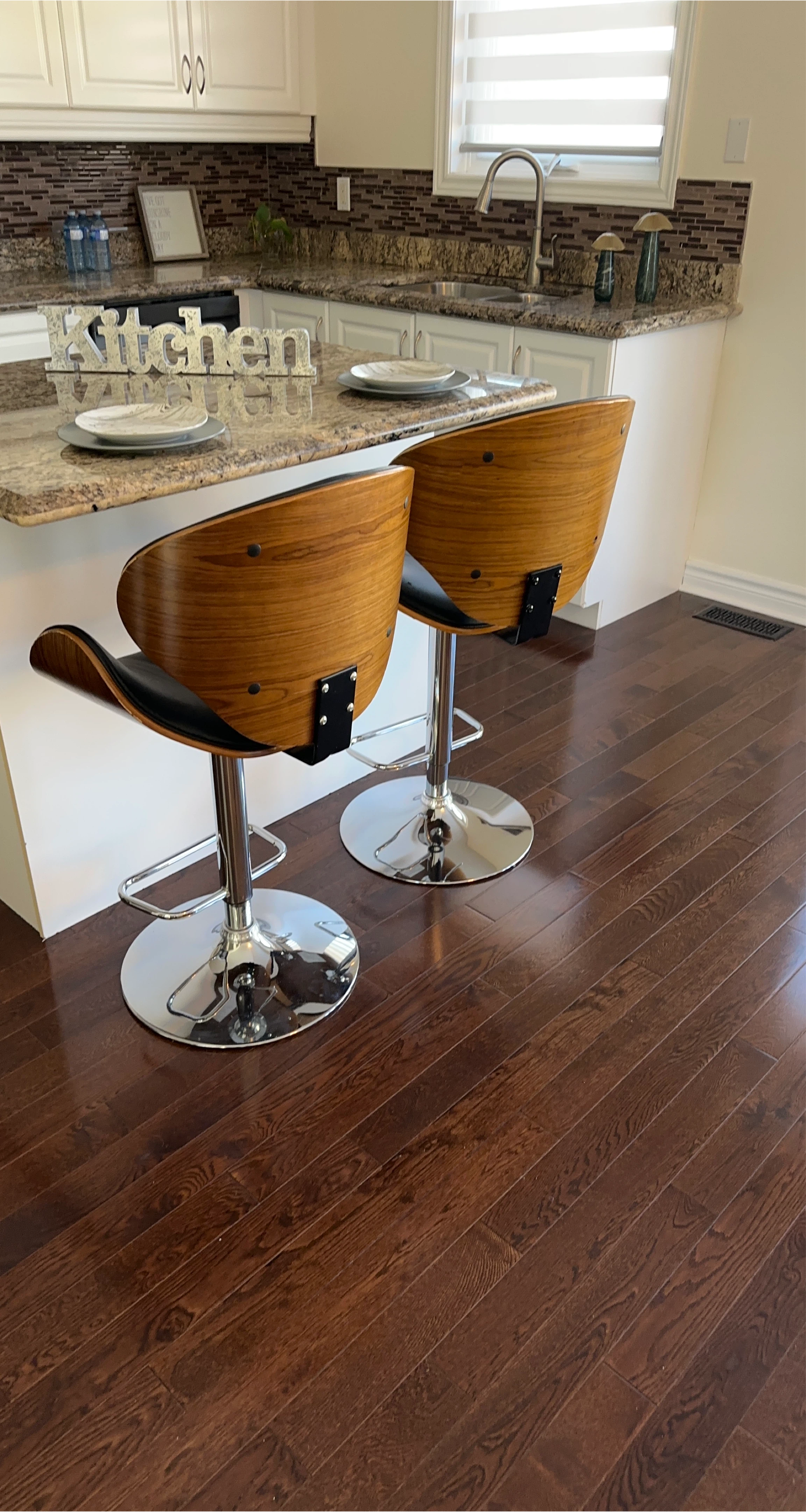 Swivel Bar Stools - Set of 2