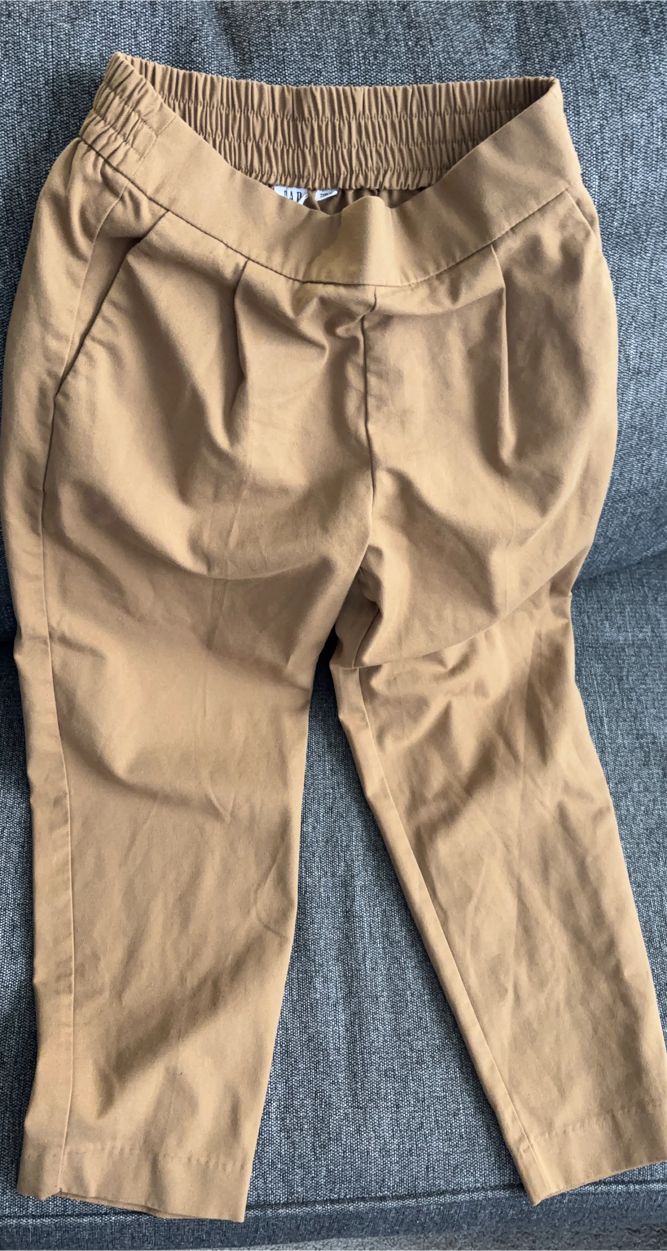 GAP Tan Elastic Waist Pants thumbnail
