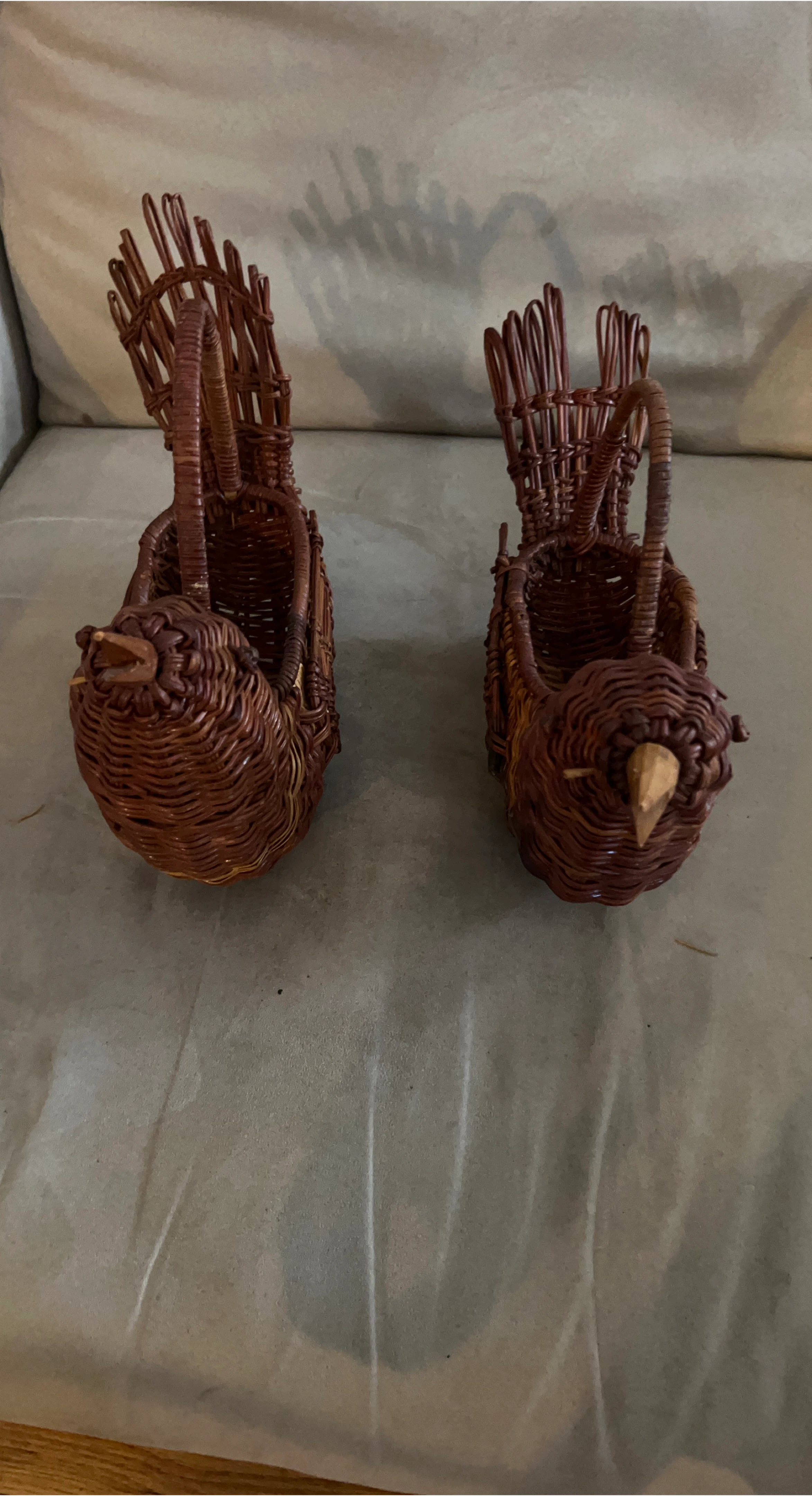 Woven Bird Baskets - Set of Two