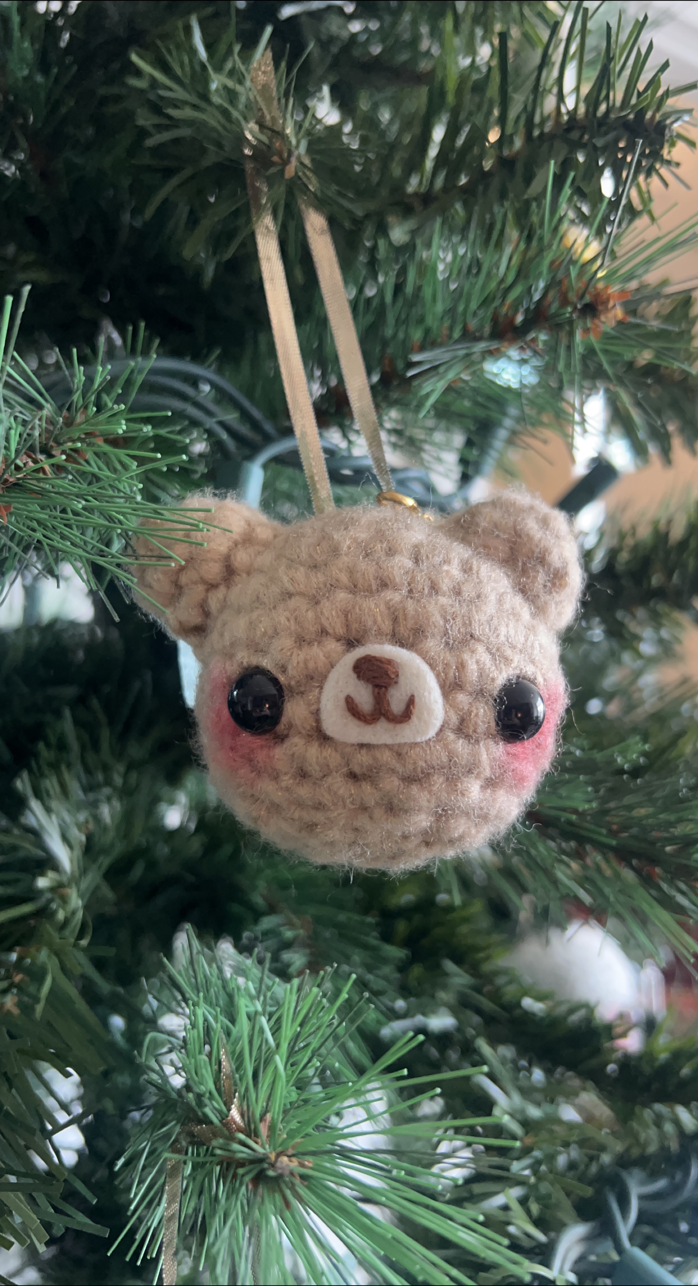 Crocheted Bear Ornament thumbnail