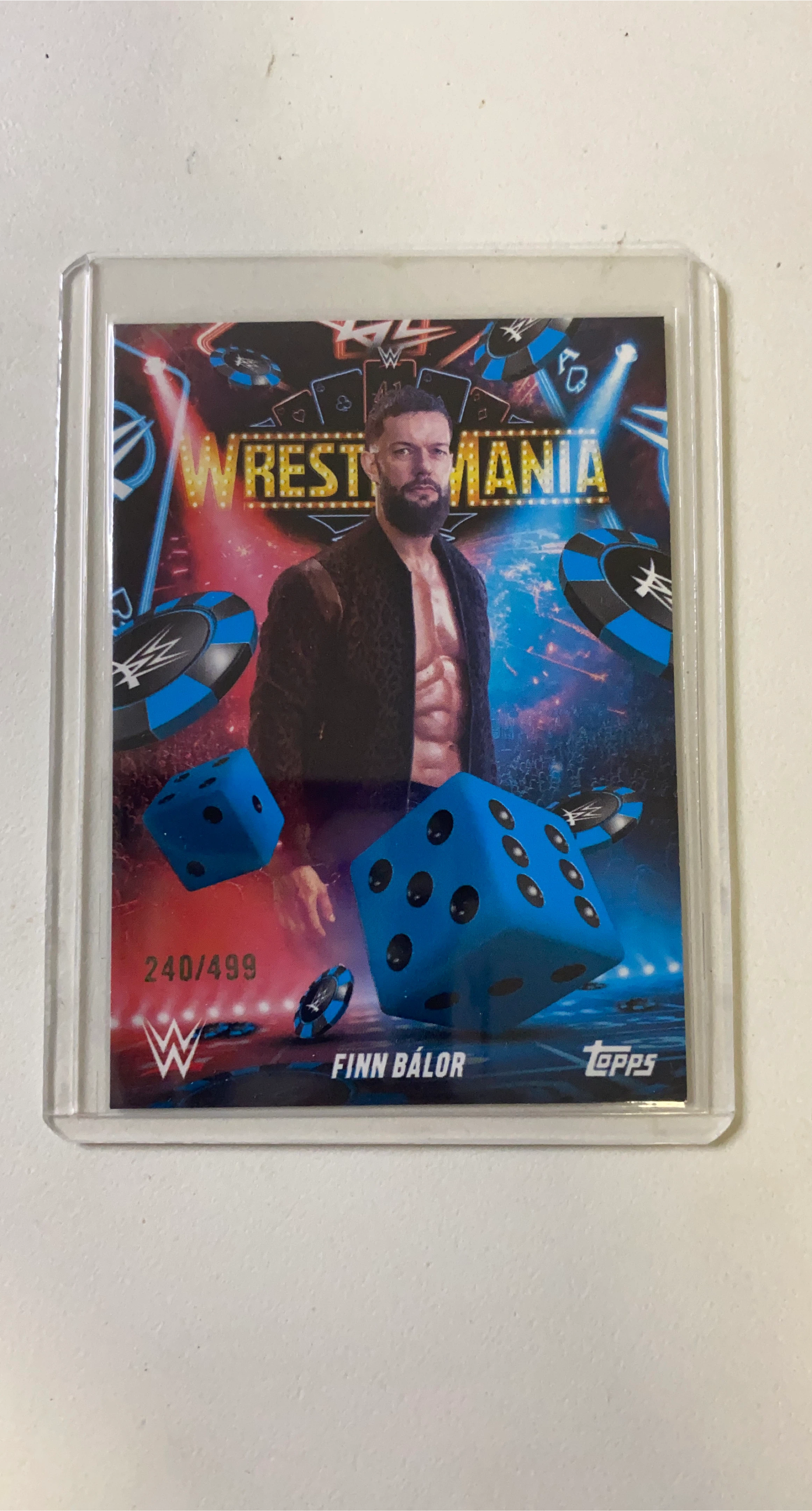 Topps WWE Finn Balor Wrestlemania Card 240/499