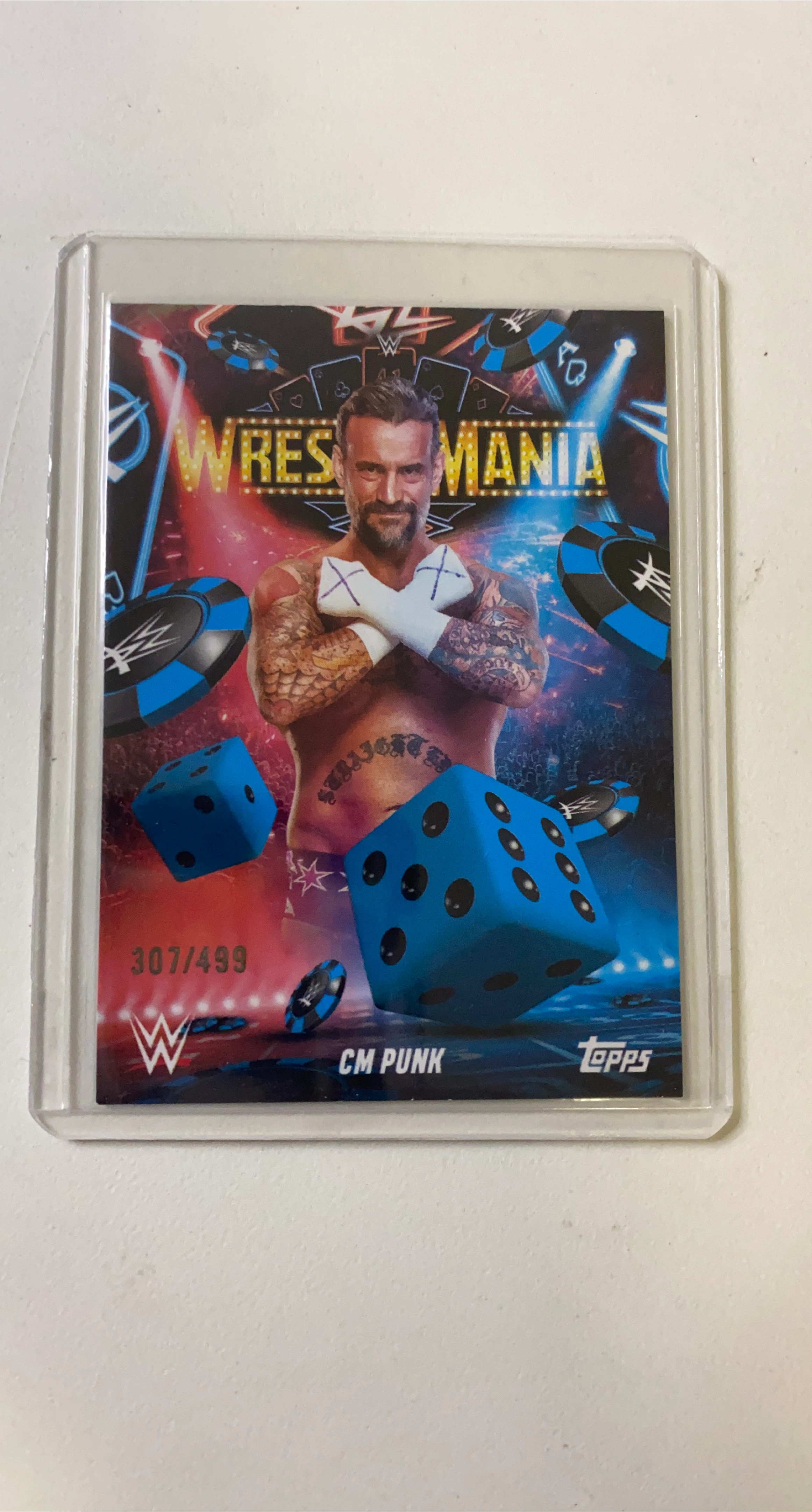 Topps CM Punk WrestleMania Trading Card