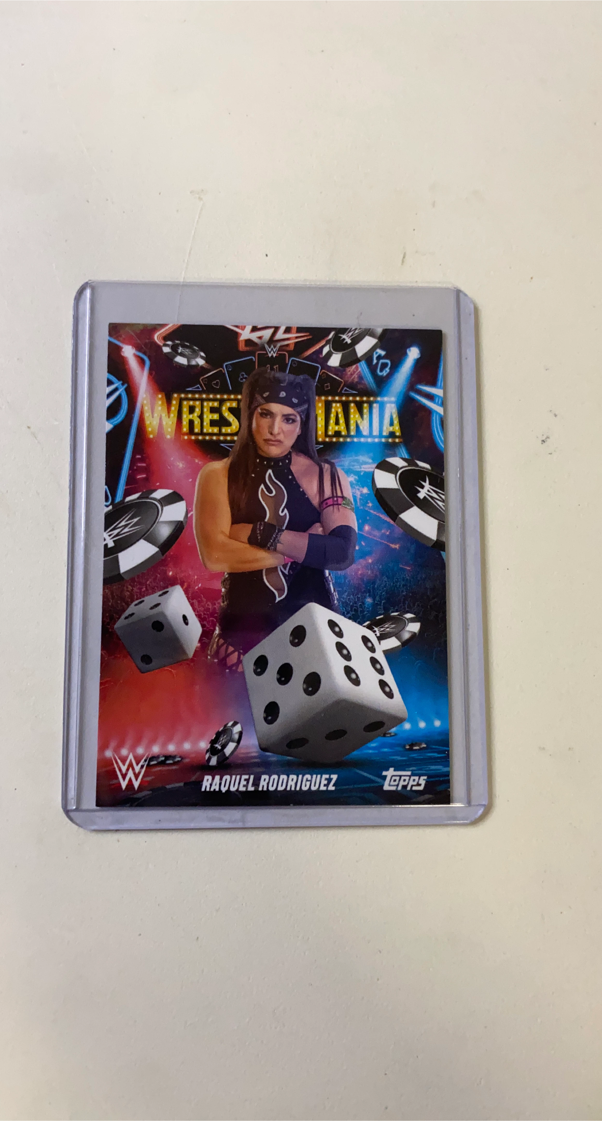 Raquel Rodriguez Wrestlemania Topps Card