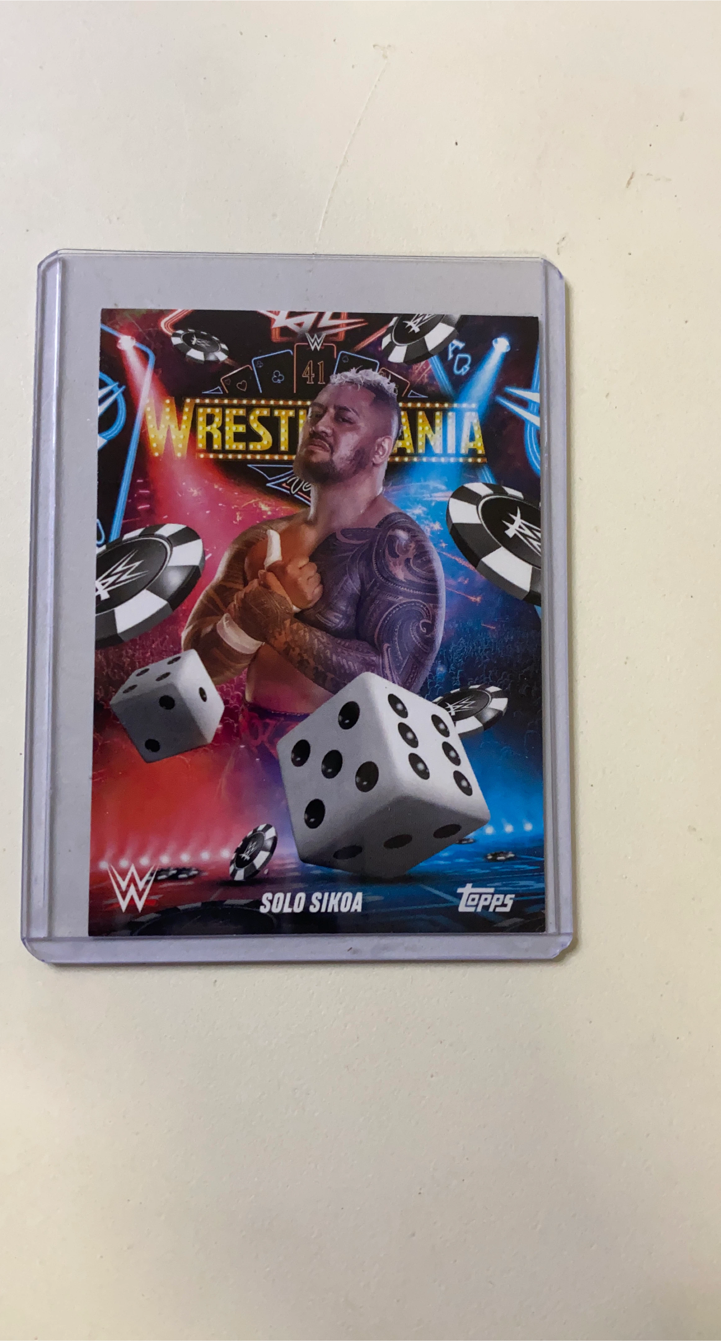 Topps WWE Solo Sikoa Trading Card