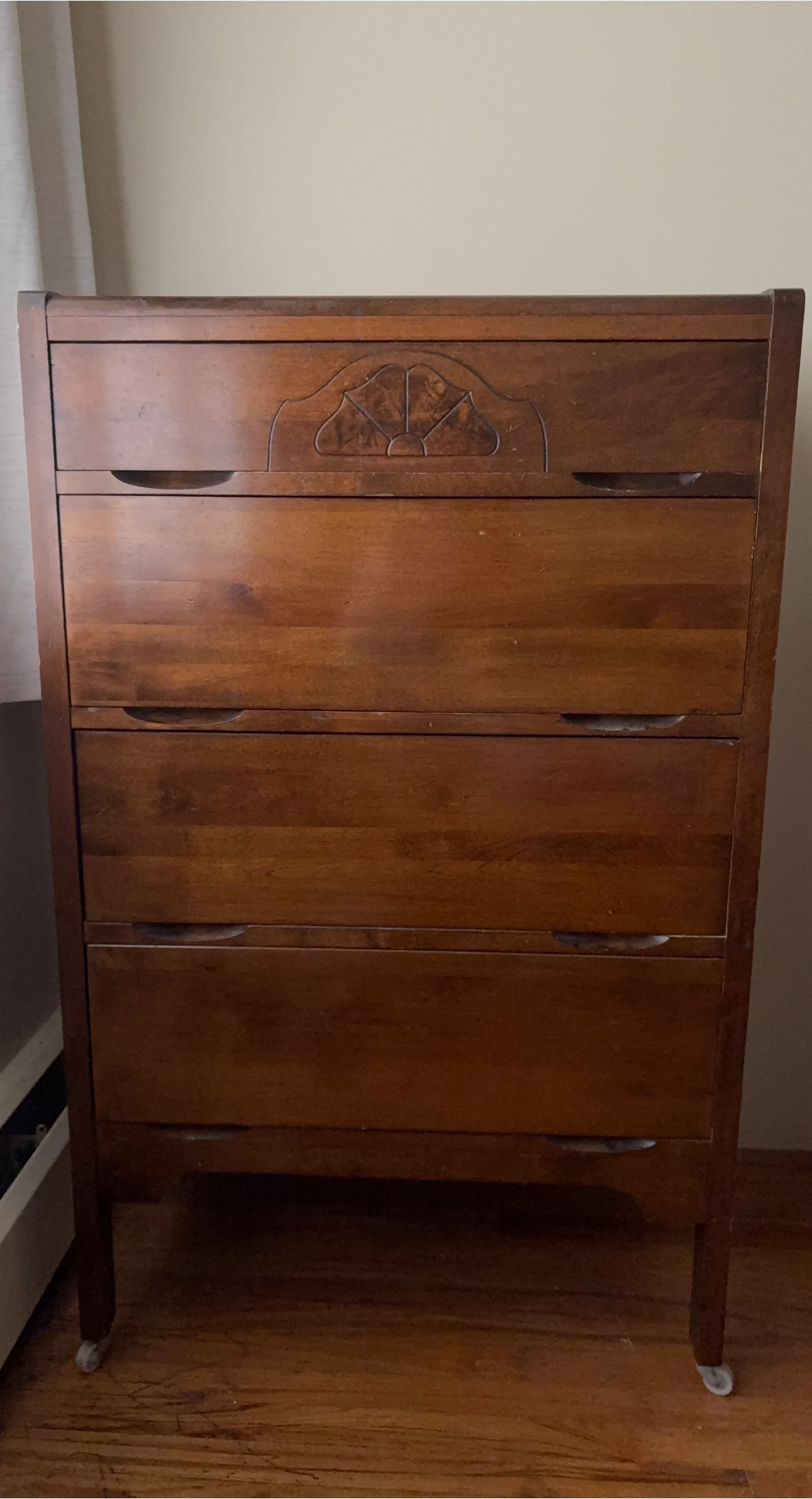 Wooden 4-Drawer Dresser