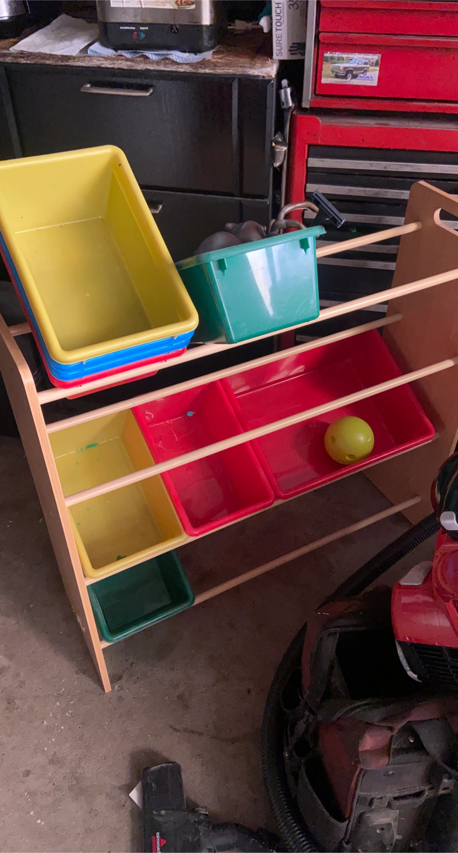 Kids Storage Shelf with Bins