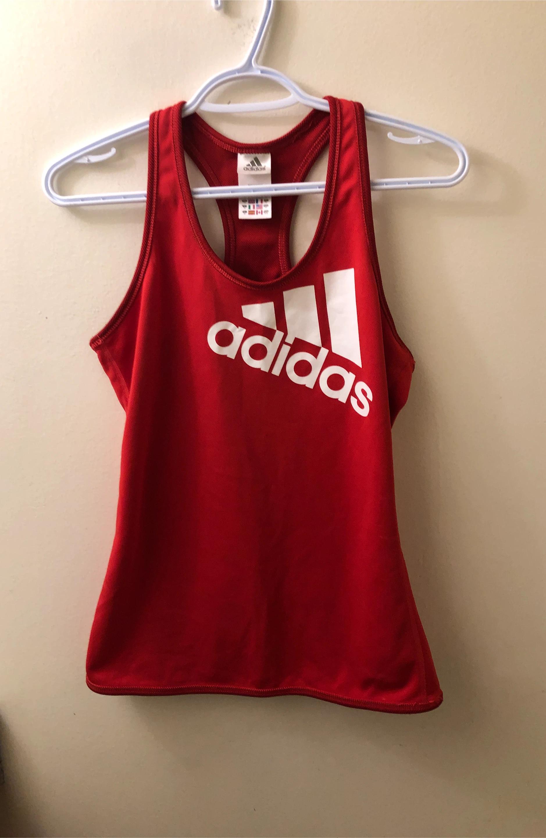 Women’s Adidas Red Tank Top - Size M
