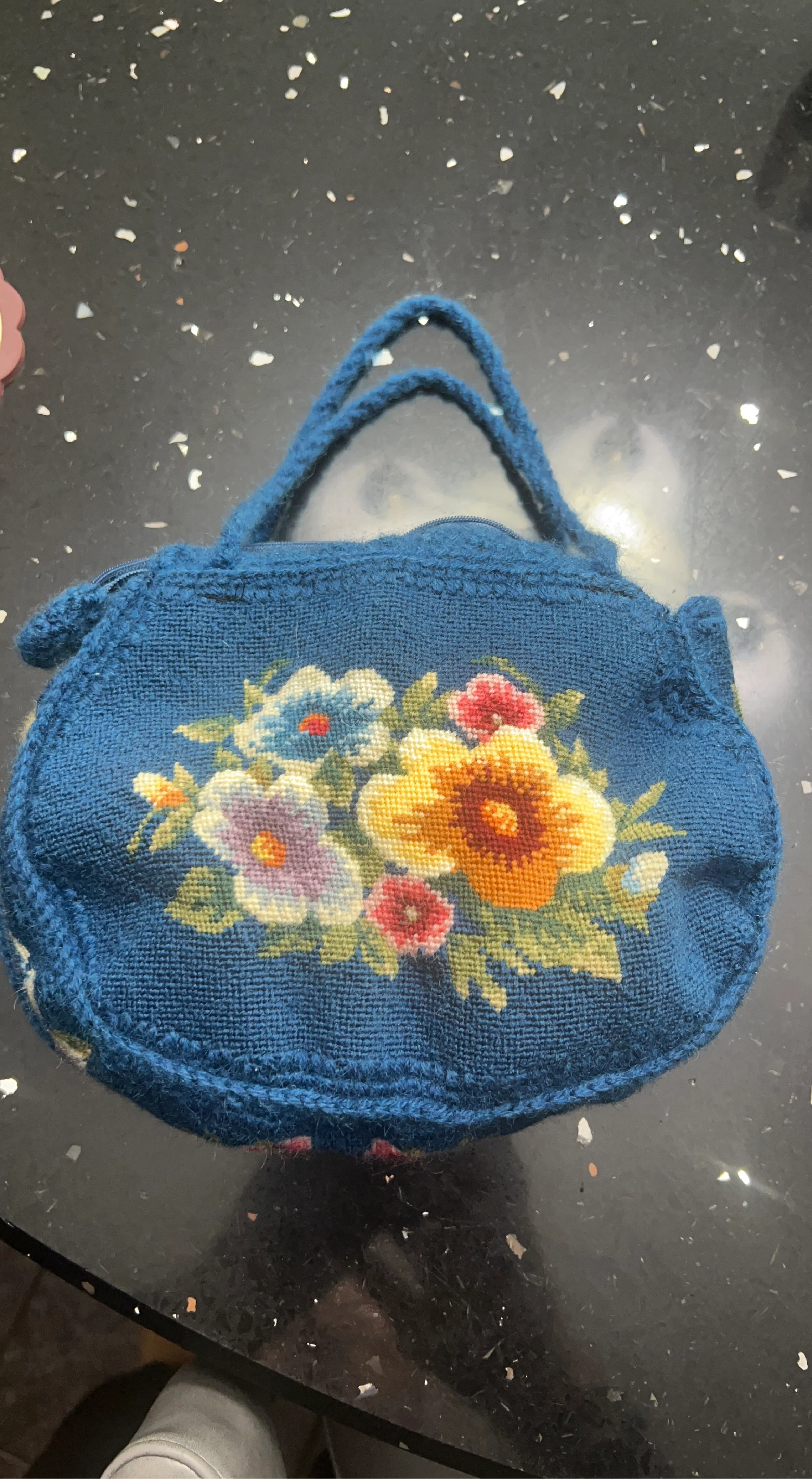 Vintage Floral Tapestry Handbag thumbnail