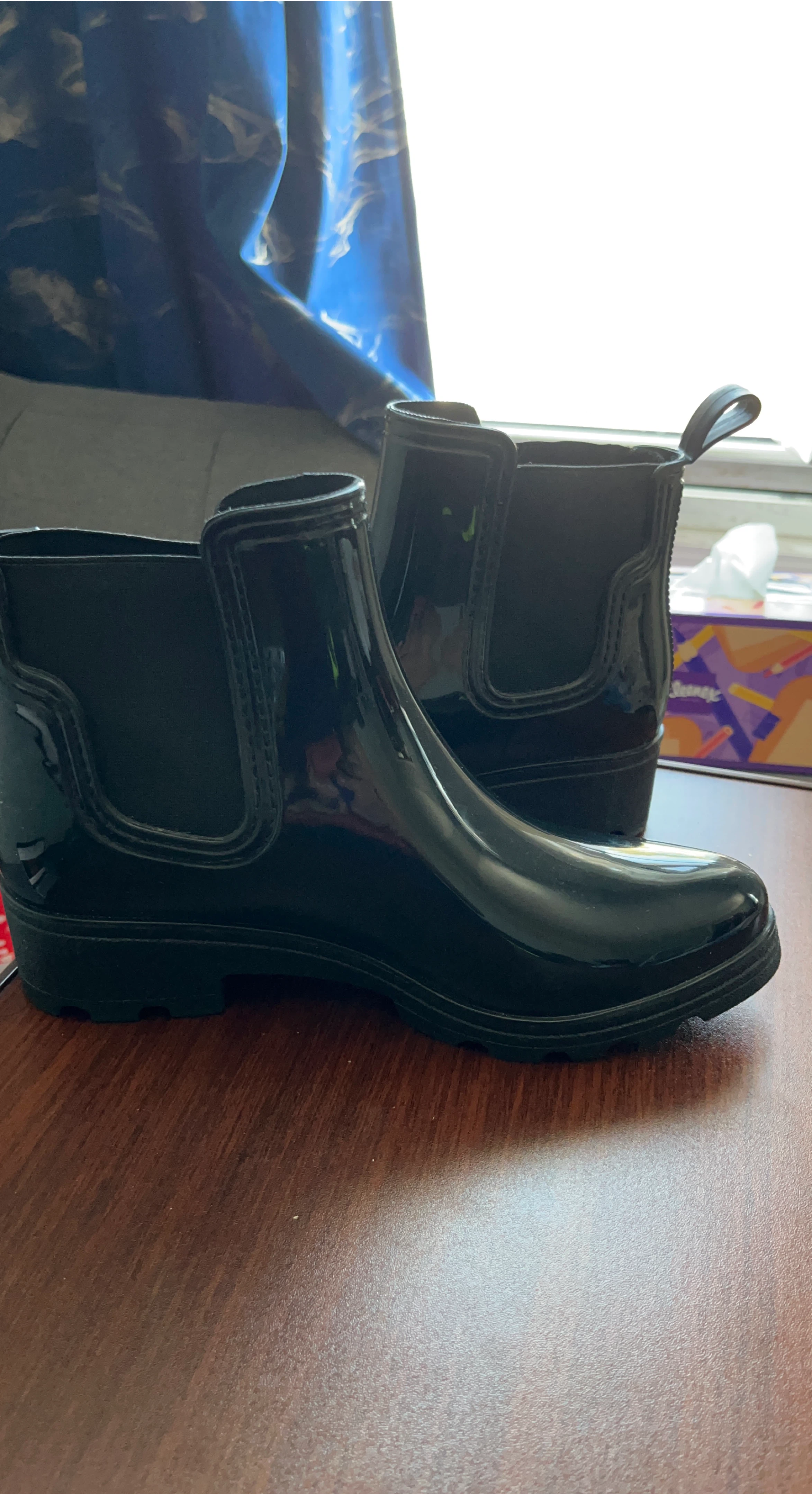 Black Rain Boots - Women's Size 7