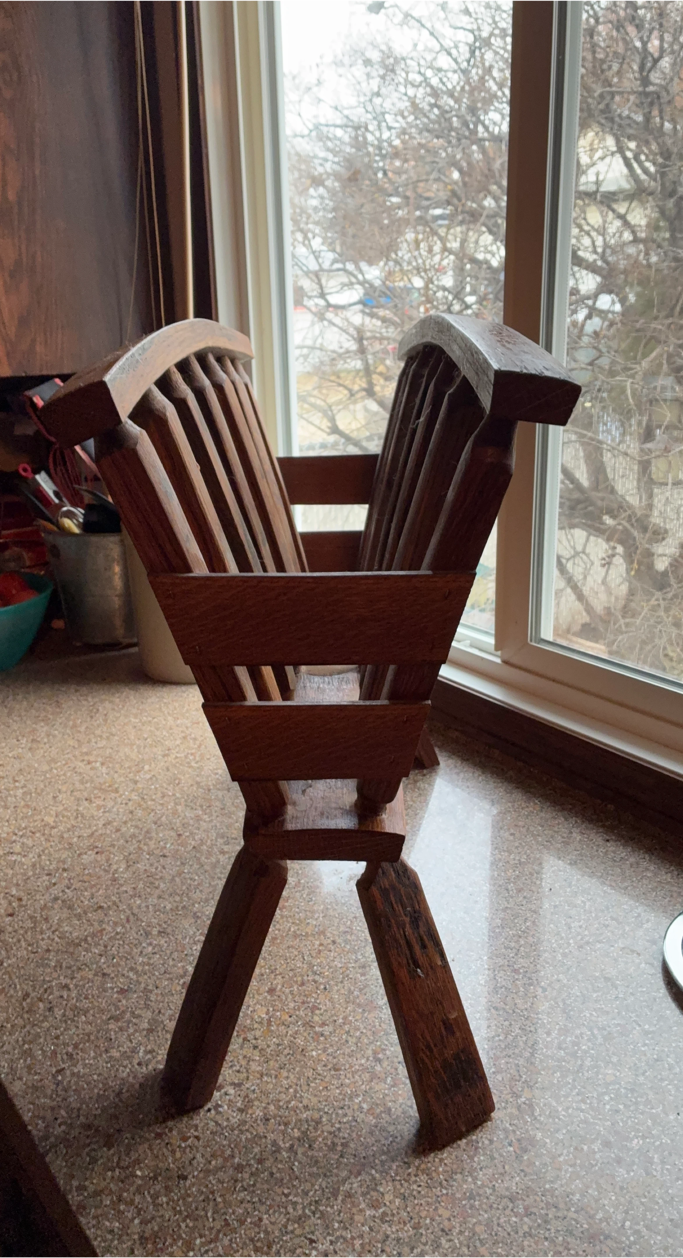 Vintage Wooden Magazine Rack image indicator(1)