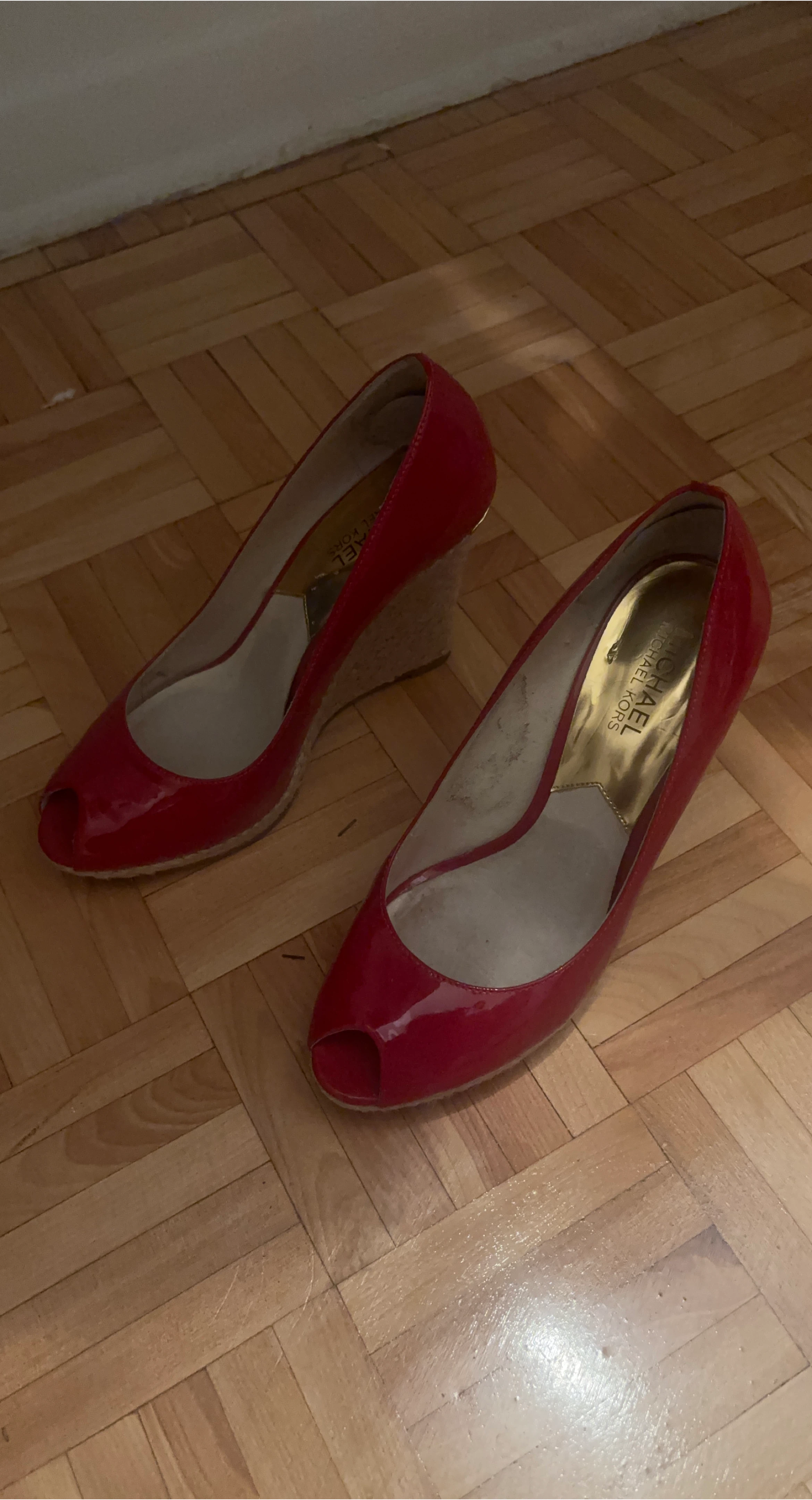 Michael Kors Red Wedge Heels