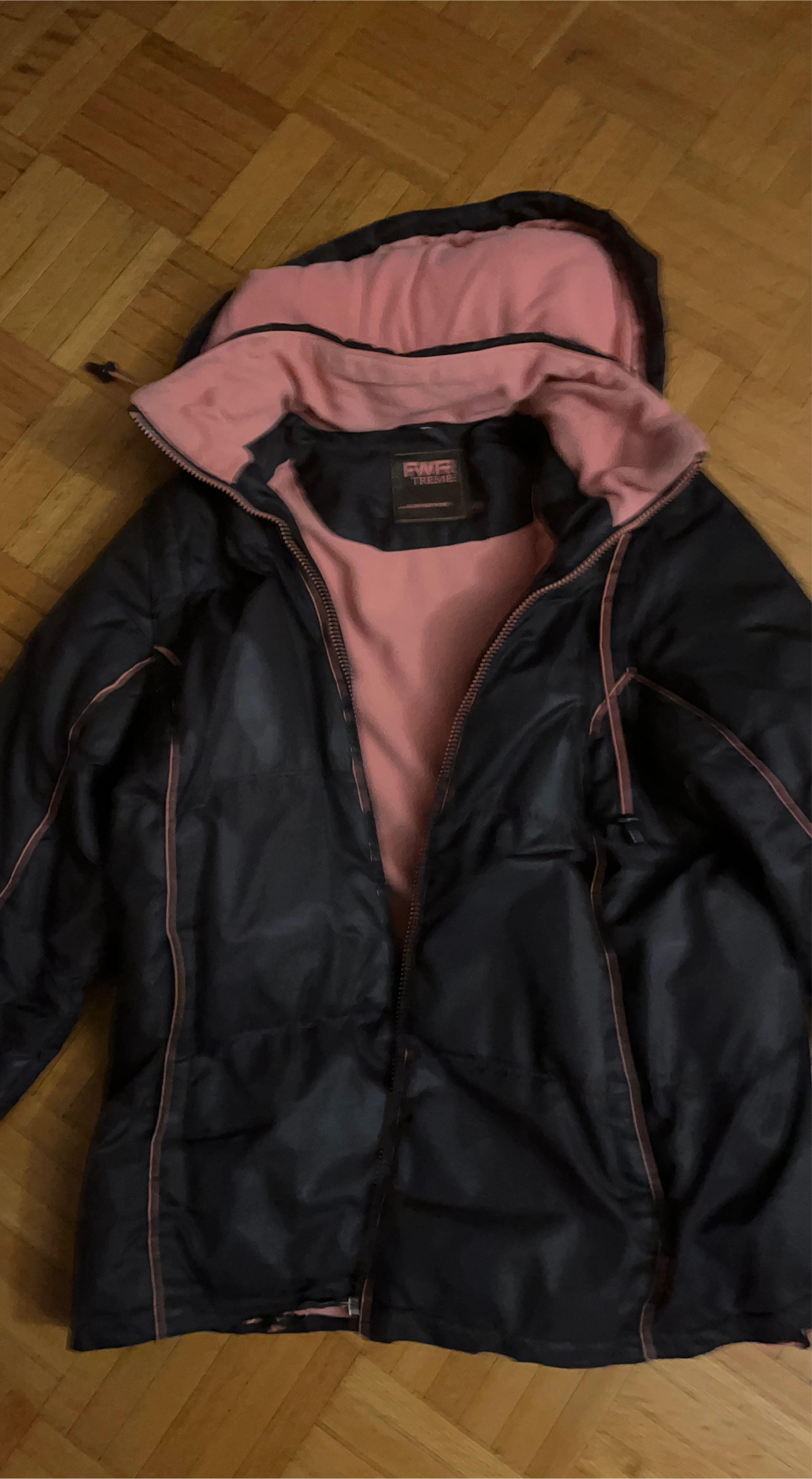 FWR TREME Black & Pink Winter Jacket