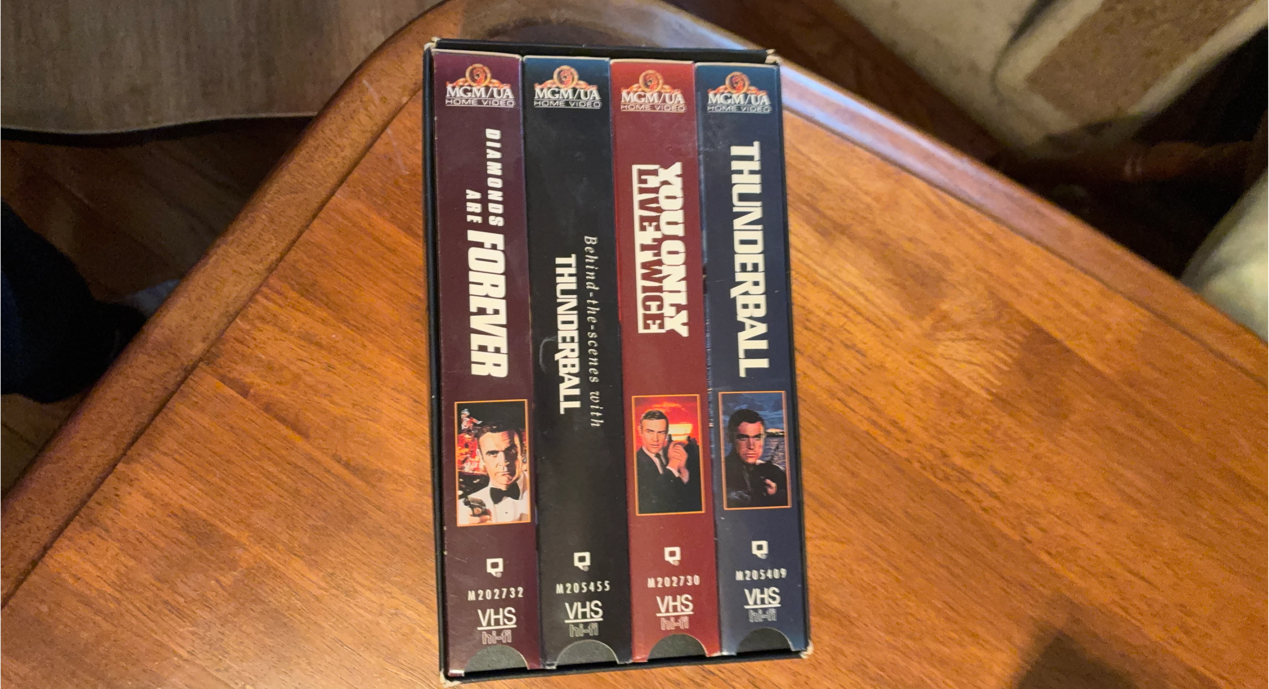 James Bond 007 VHS Tapes - MGM/UA Home Video