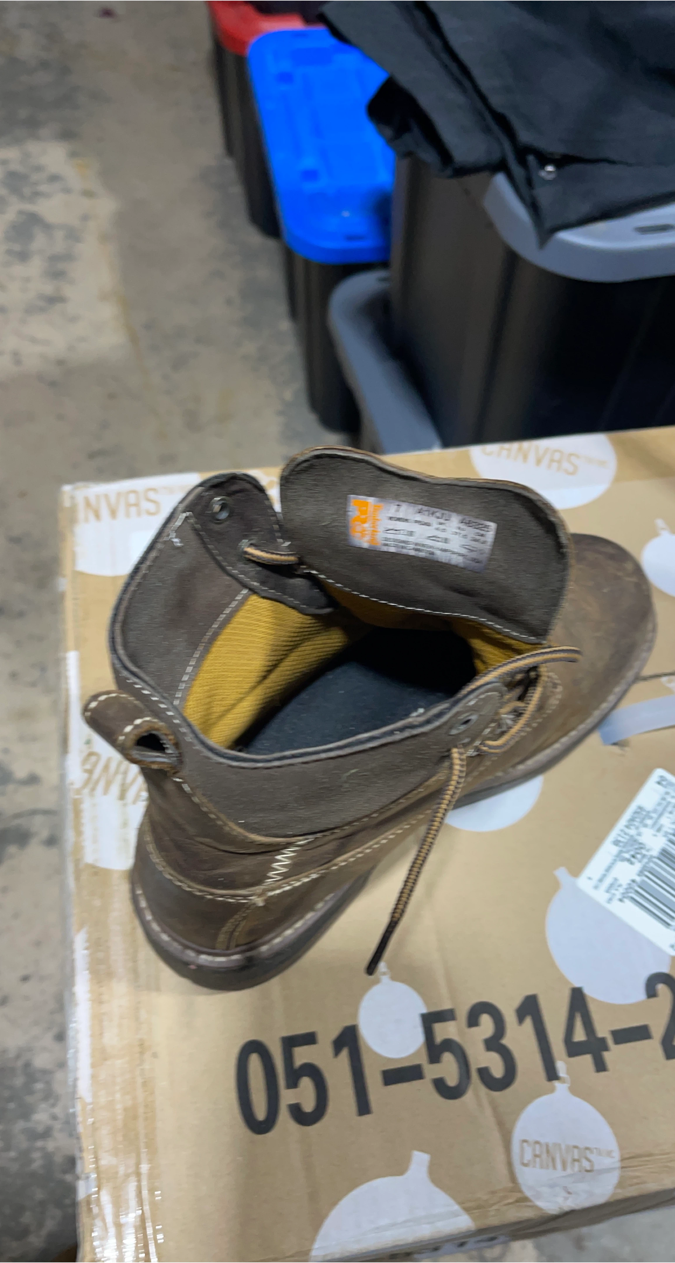 Timberland Brown Leather Boots - Size 7