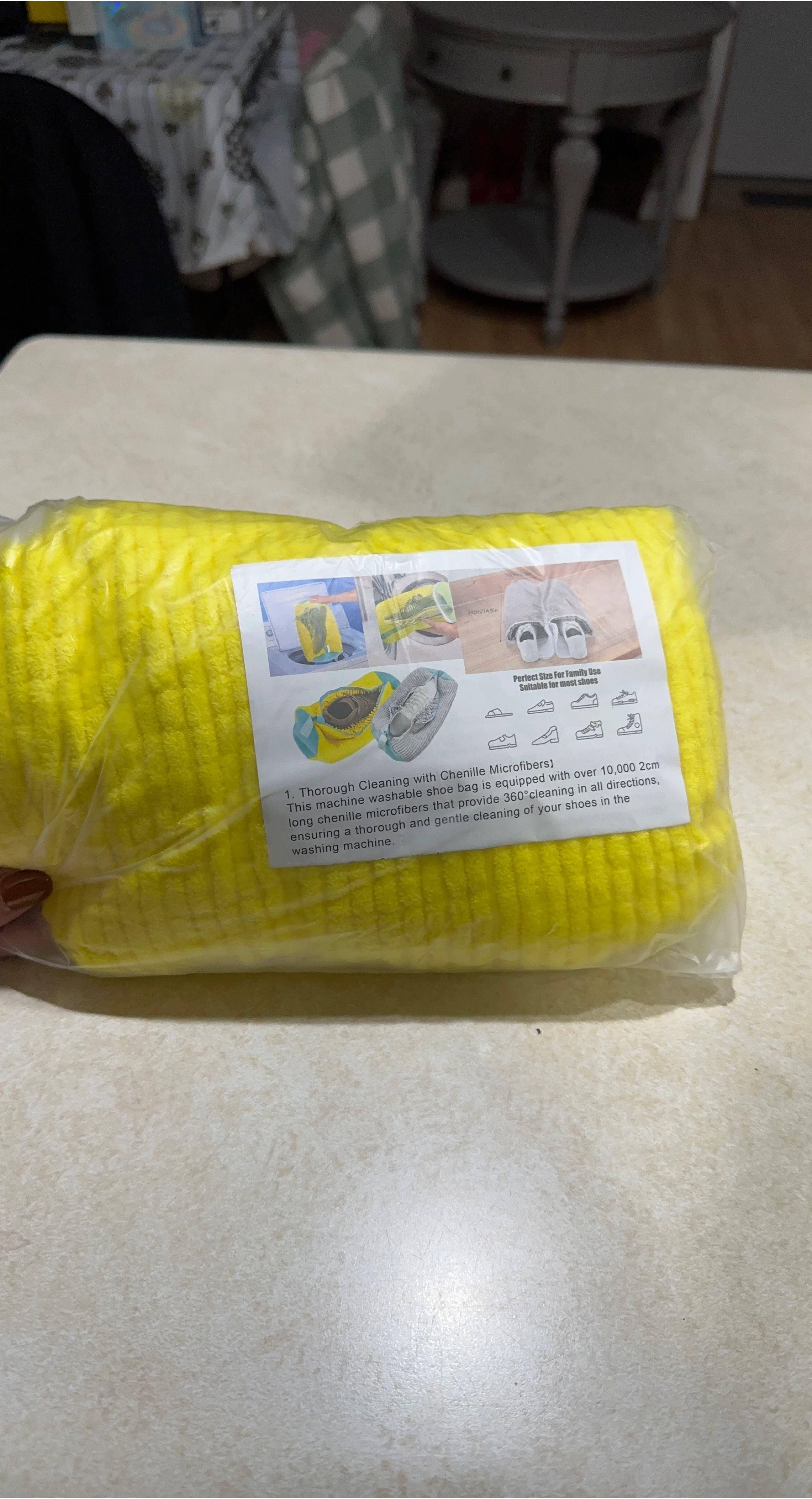 Shoe Cleaning Bag - Machine Washable, New