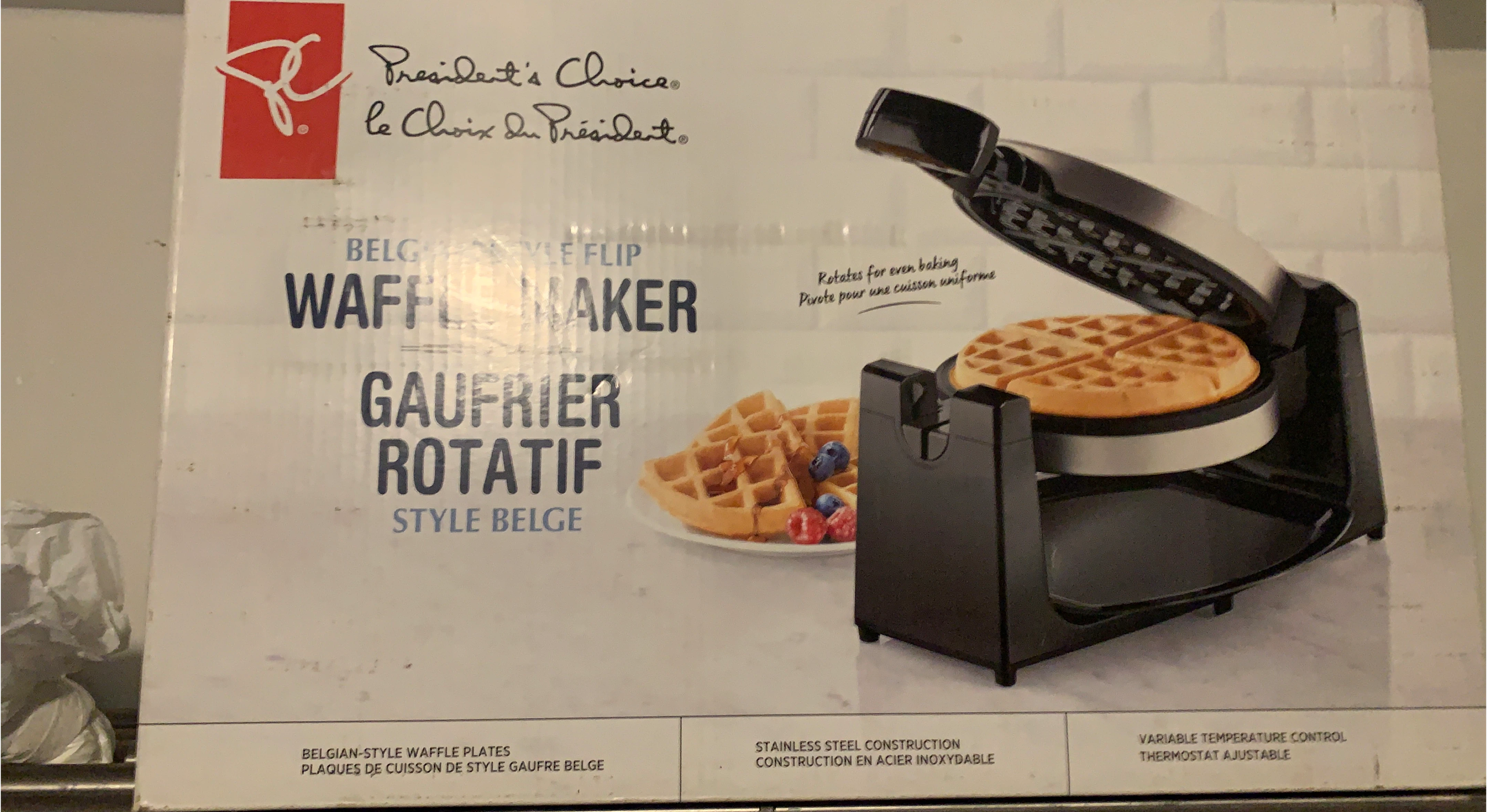 President's Choice Belgian-Style Flip Waffle Maker