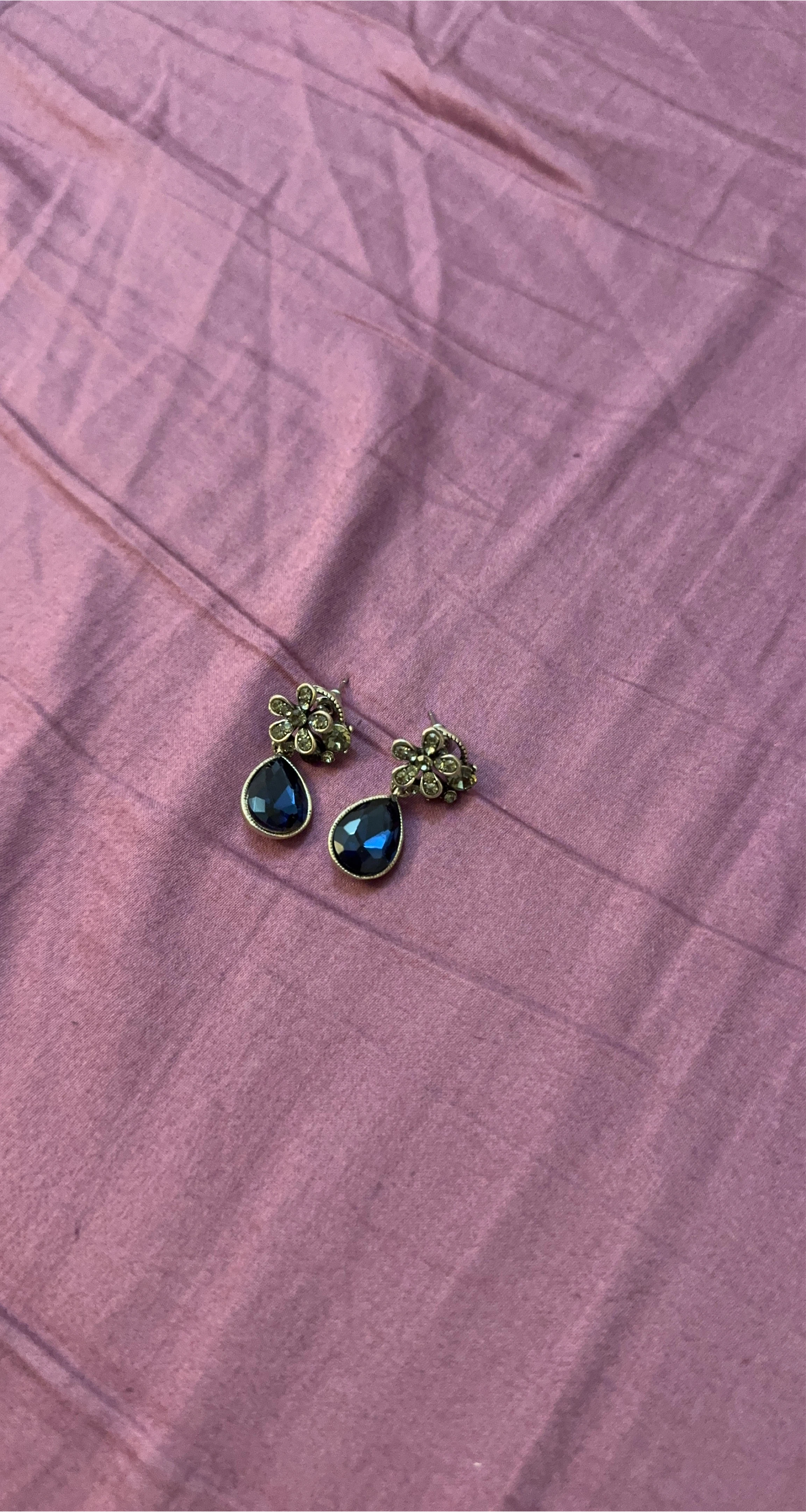 Blue Drop Earrings