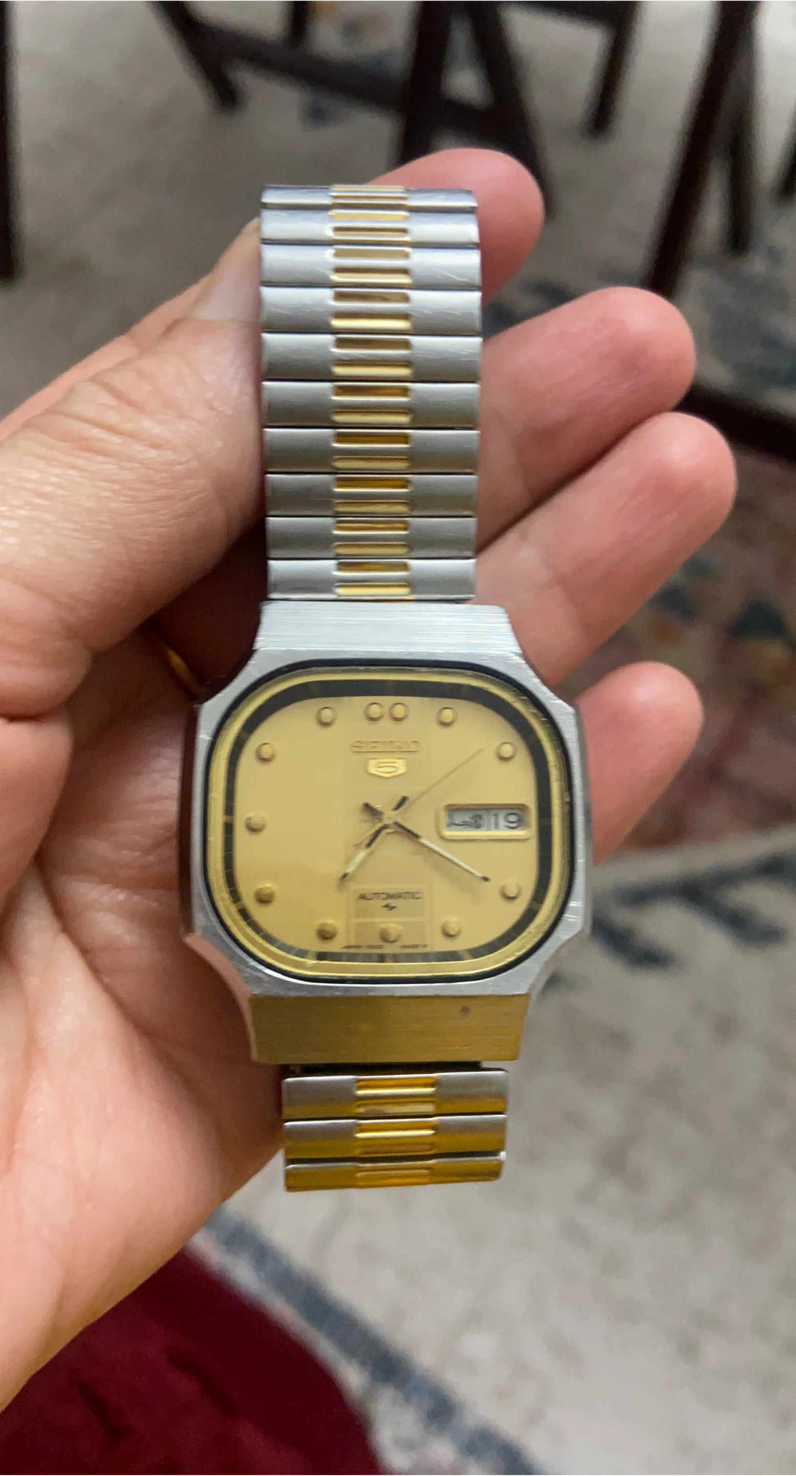 Seiko Automatic Gold Tone Two-Tone Watch