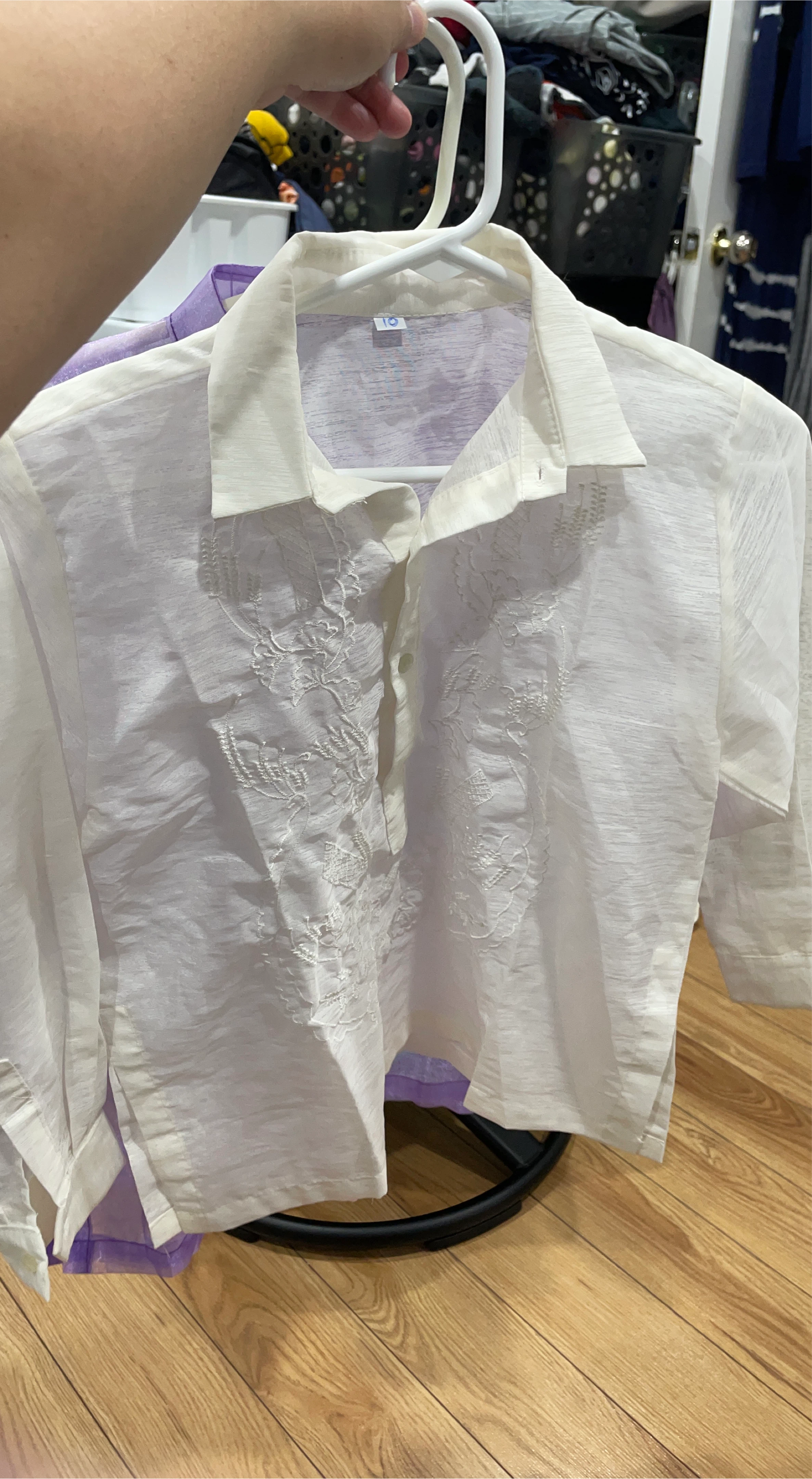 White Embroidered Barong