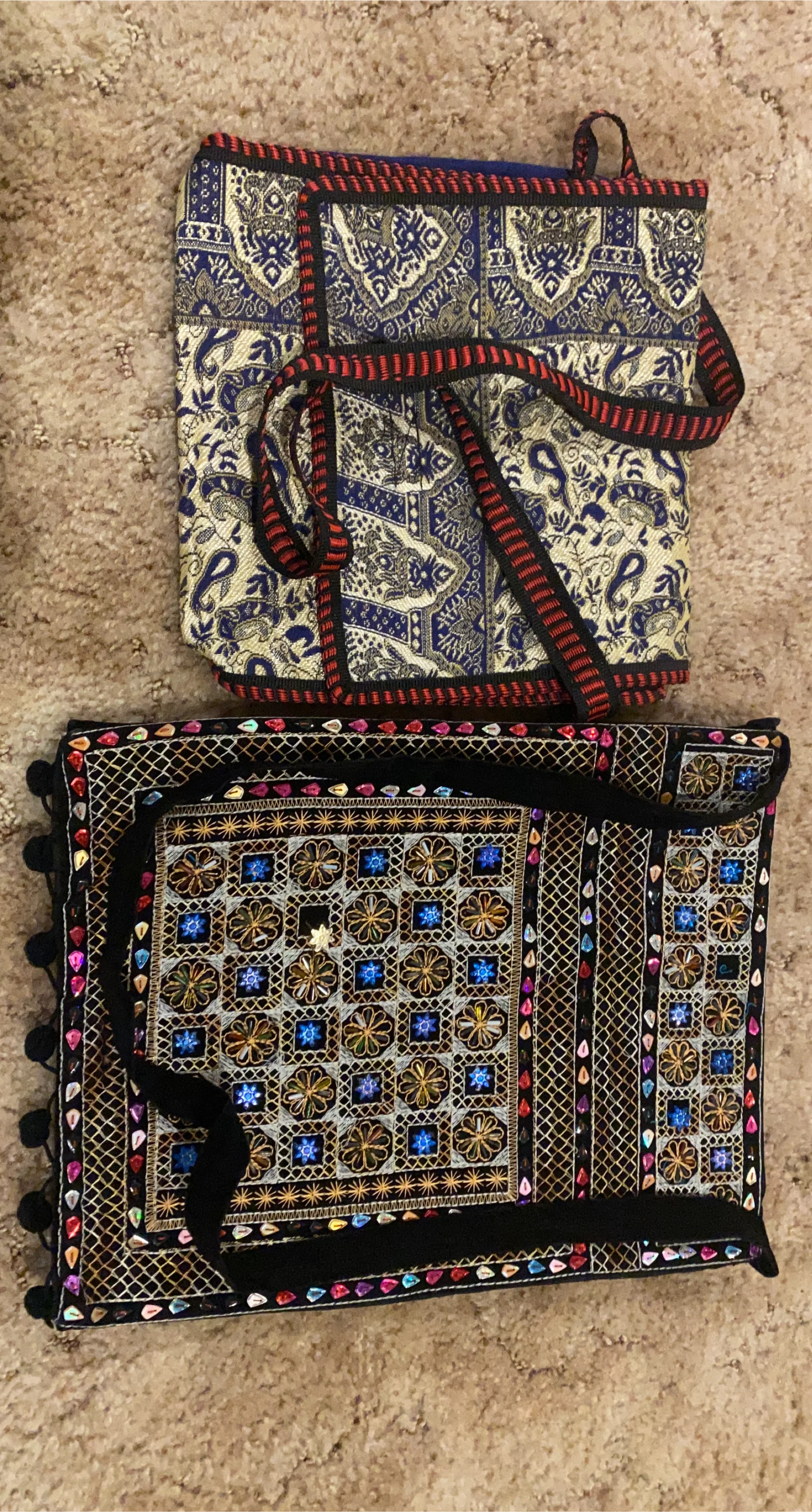Handmade Embroidered Shoulder Bags - Unique Designs!