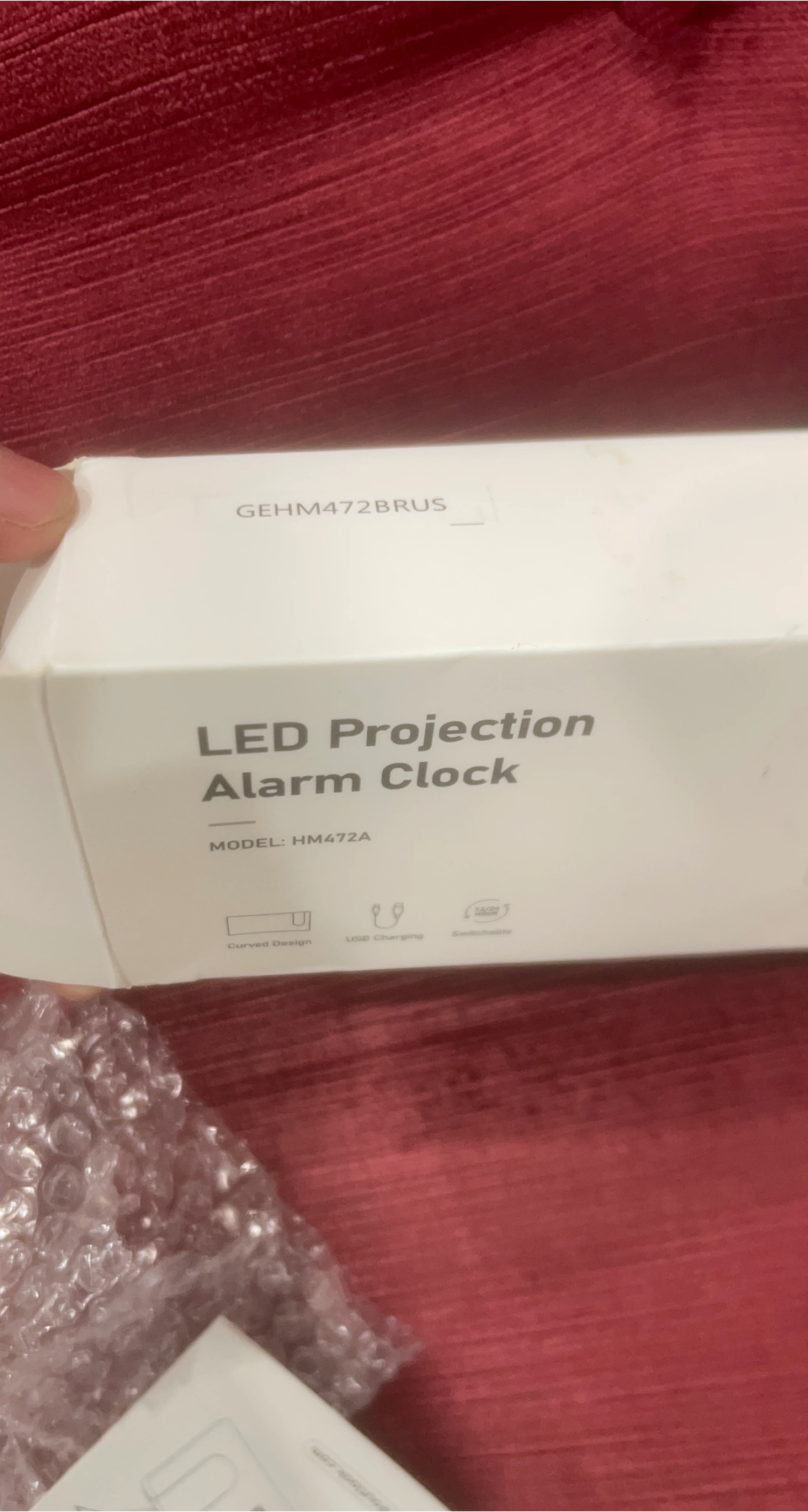 LED Projection Alarm Clock - Model HM472A image indicator(5)