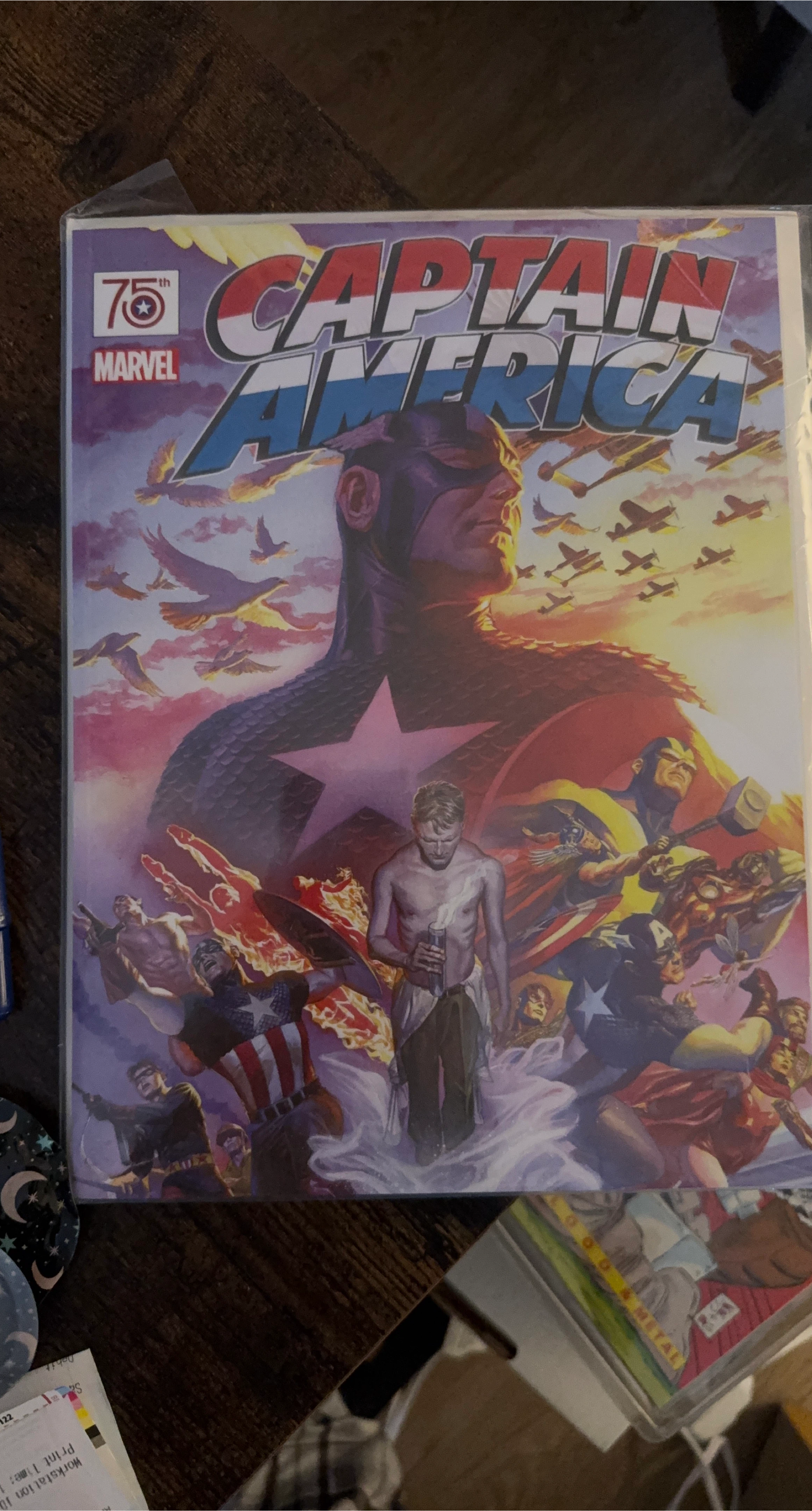 Captain America 75th Anniversary Comic Book