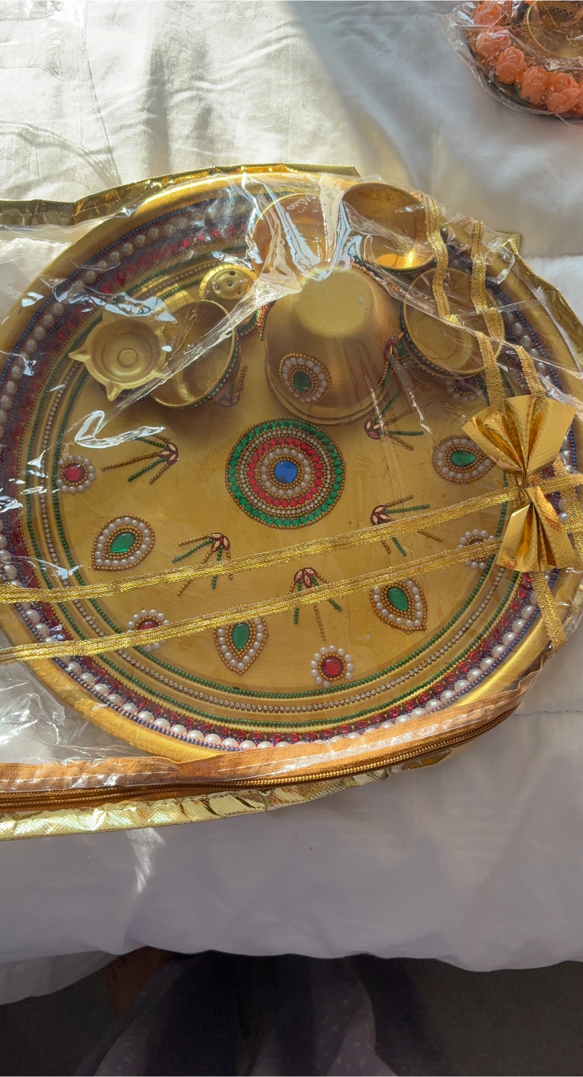 Decorative Pooja Thali Set - New