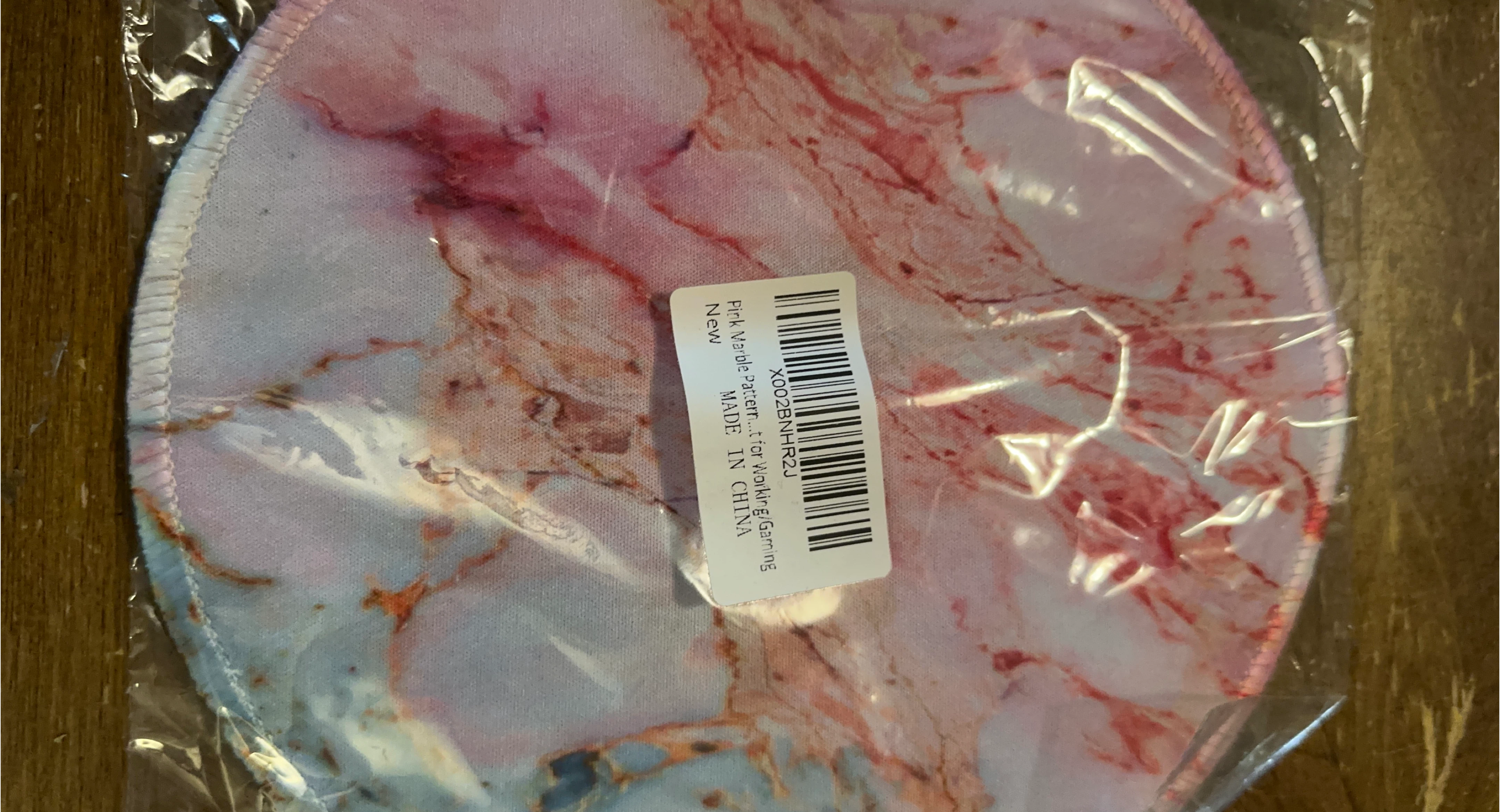 New Pink Marble Pattern Mouse Pad