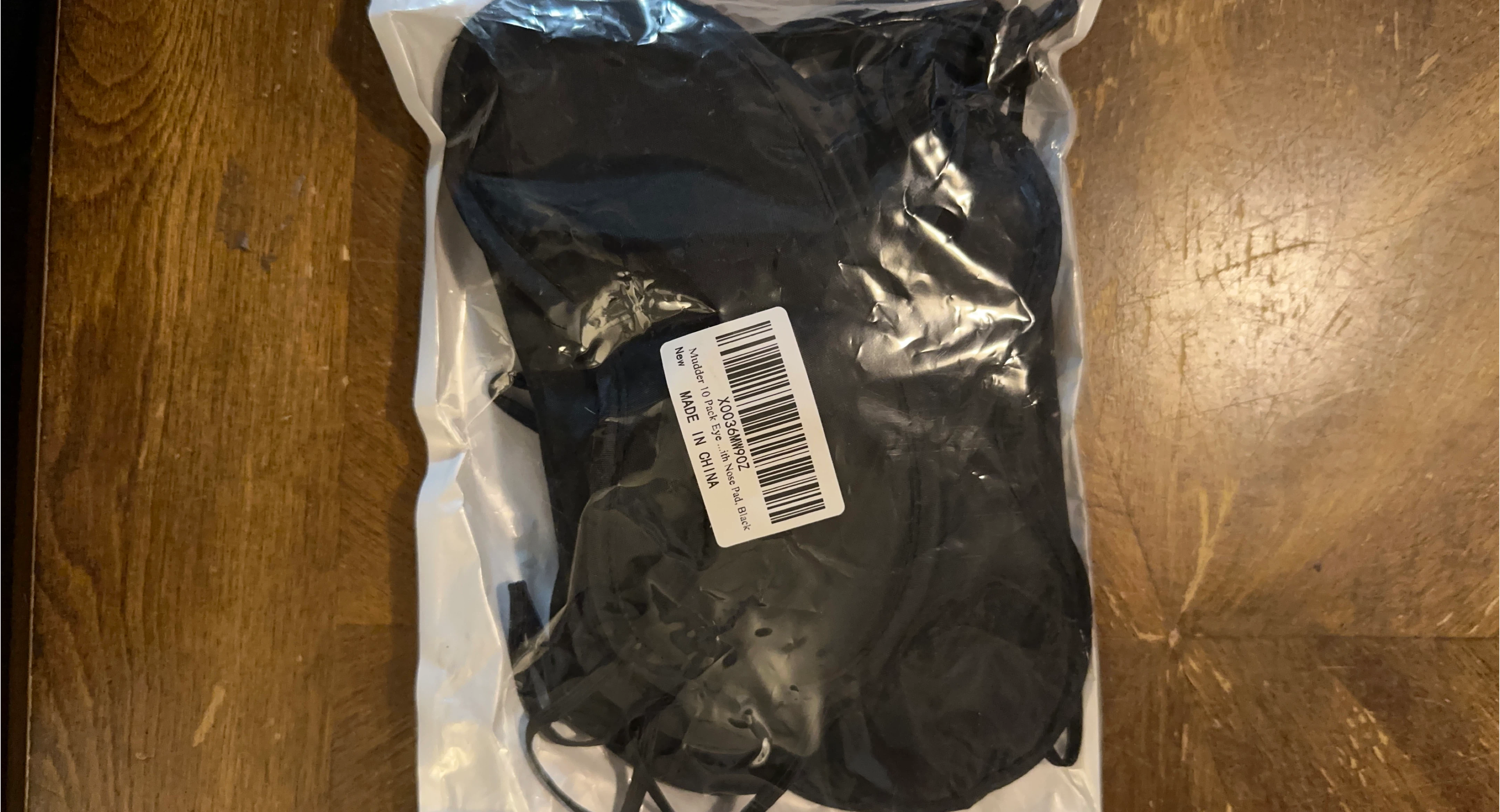 New Mudder 10 Pack Eye Masks Black image indicator(1)