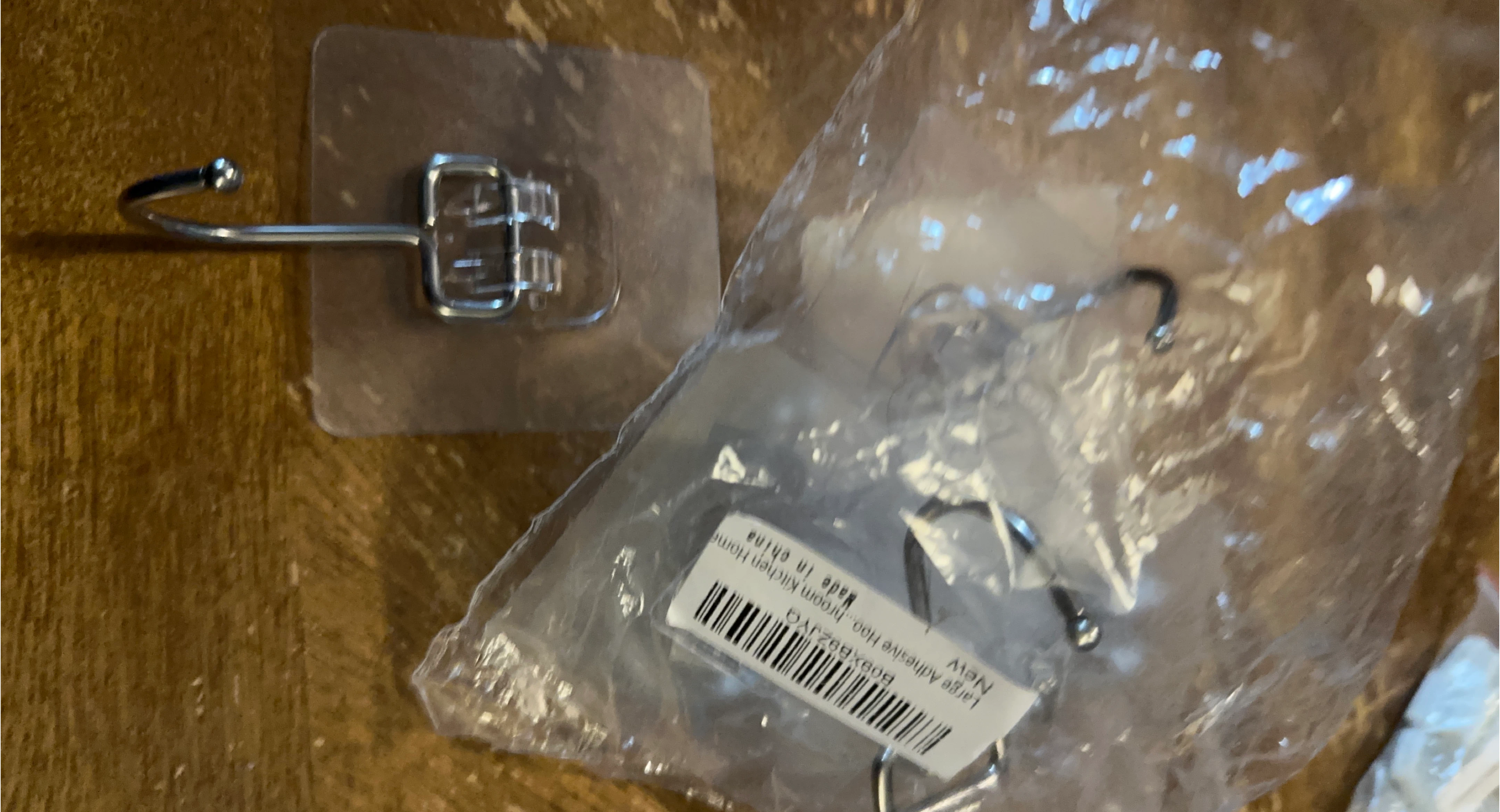 7 New Large Adhesive Hooks for Kitchen/Home