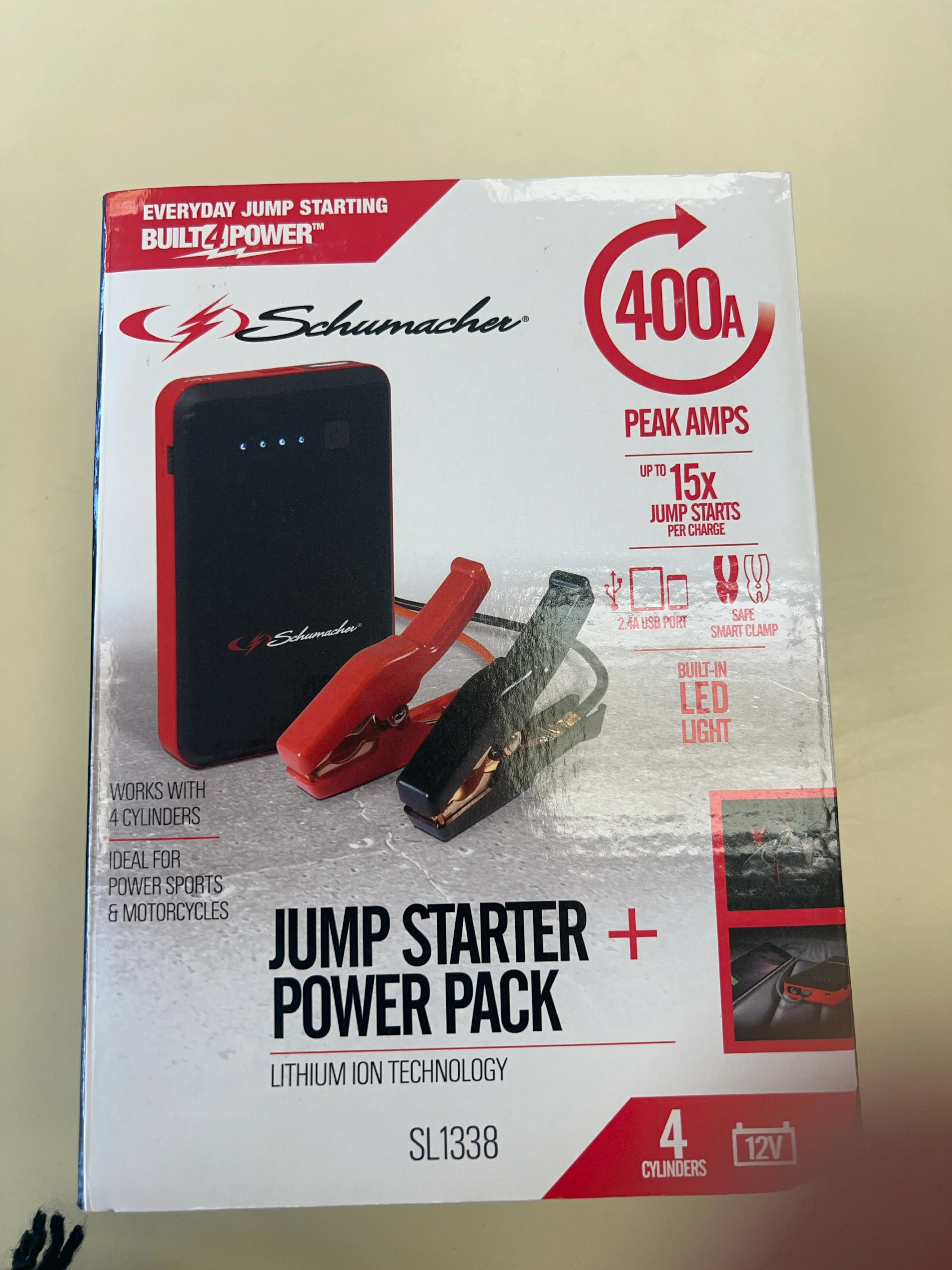 Schumacher SL1338 Jump Starter + Power Pack