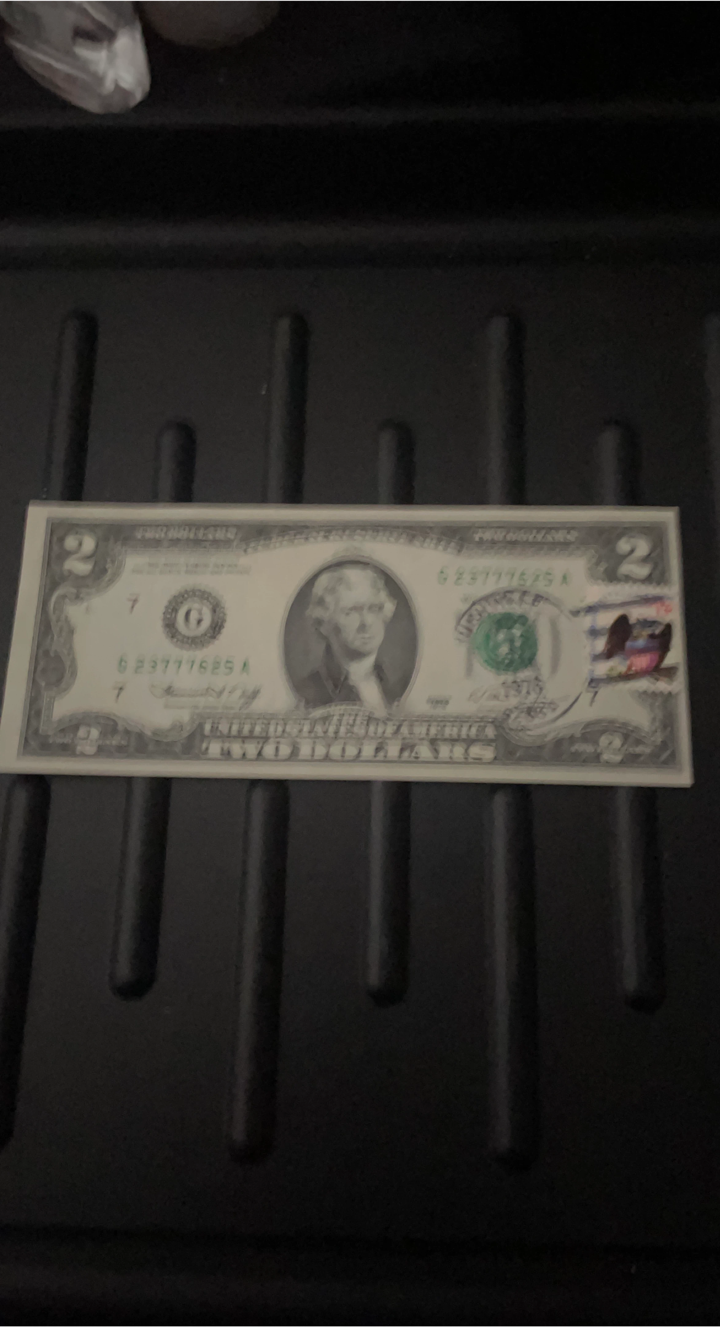 1976 $2 Bill-Bicentennial- Stamped -1st Day Issue