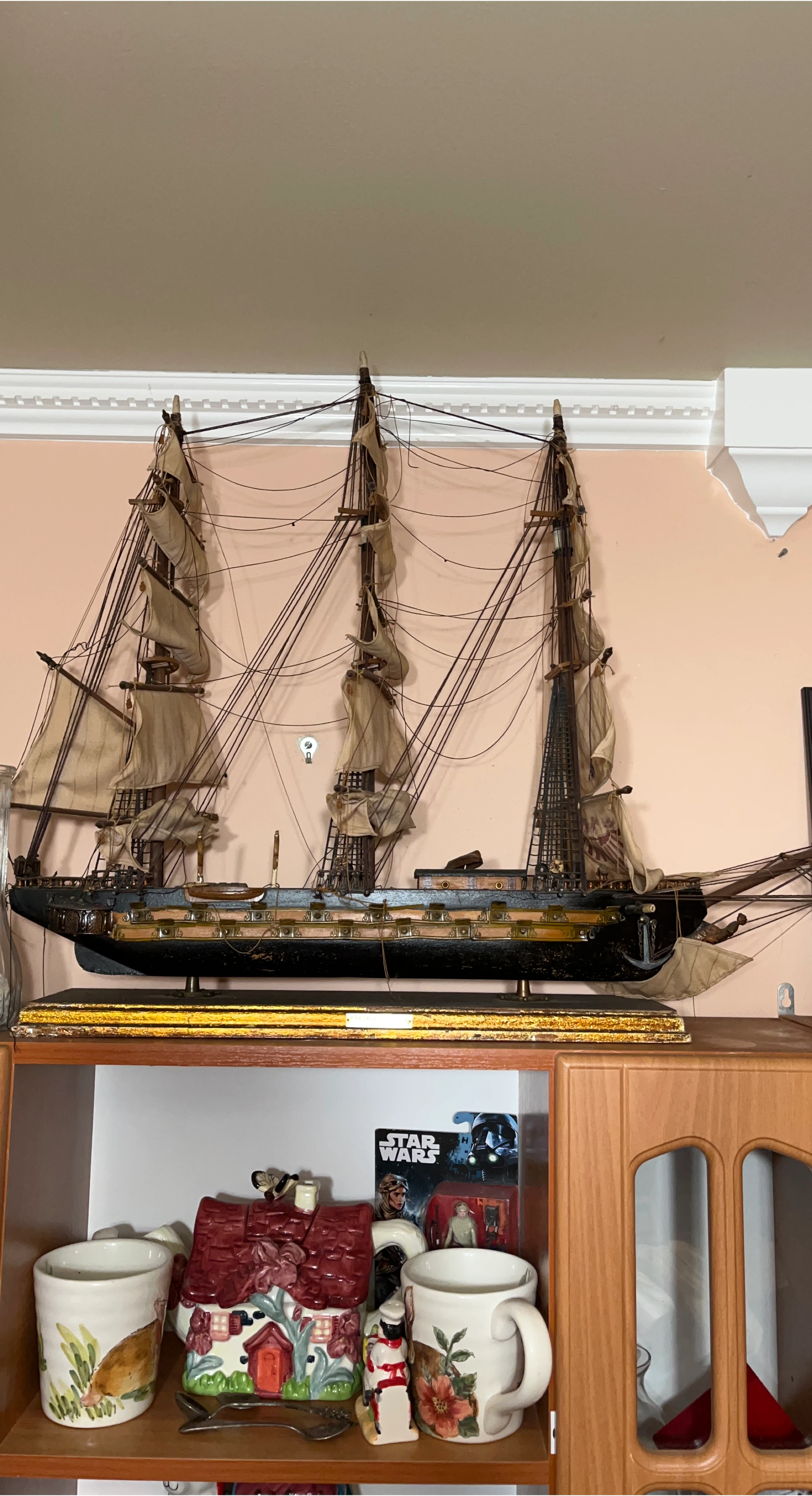 Vintage Model Sailing Ship