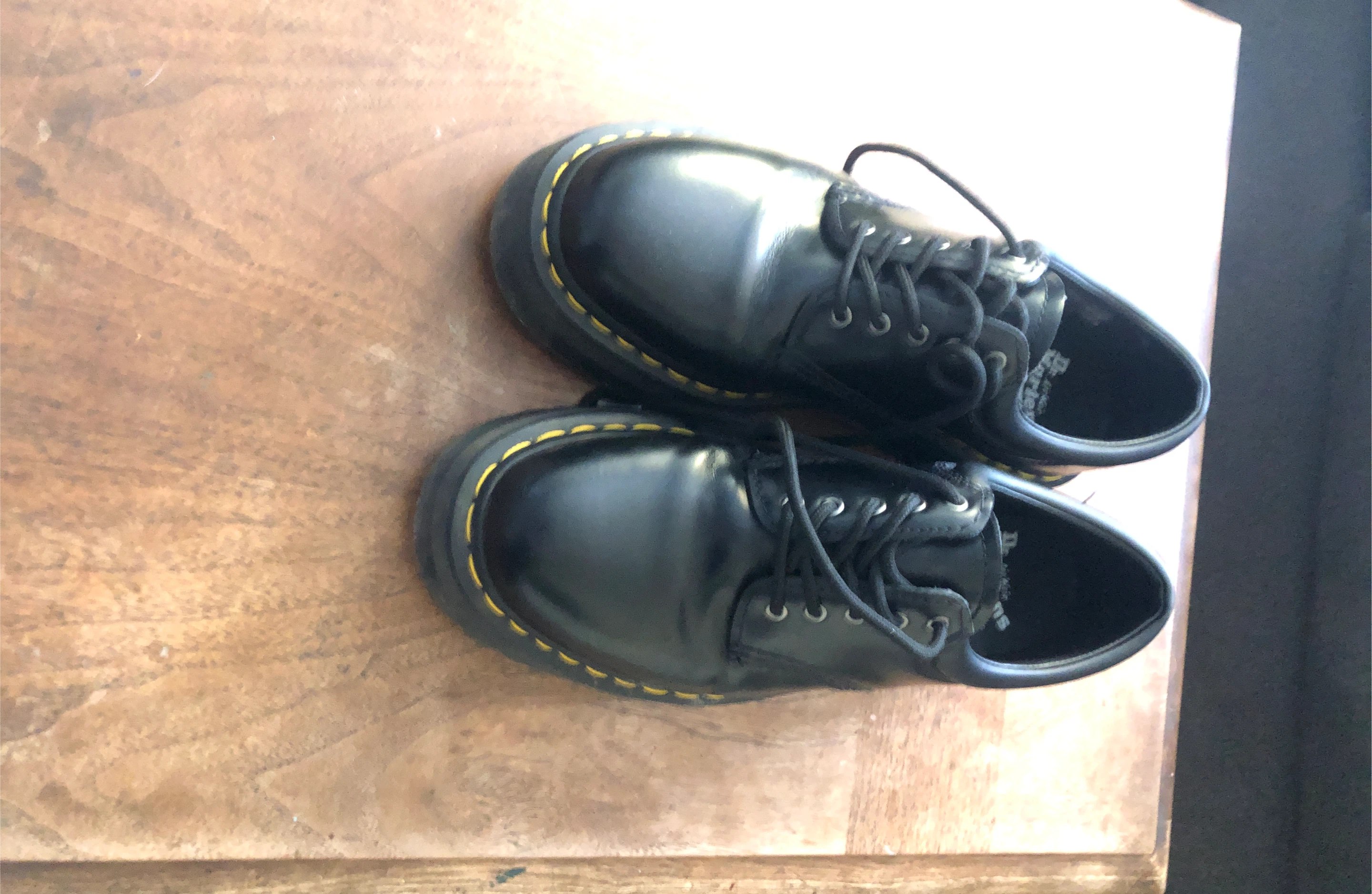 Dr. Martens 1461 Quad Platform Shoes - Black