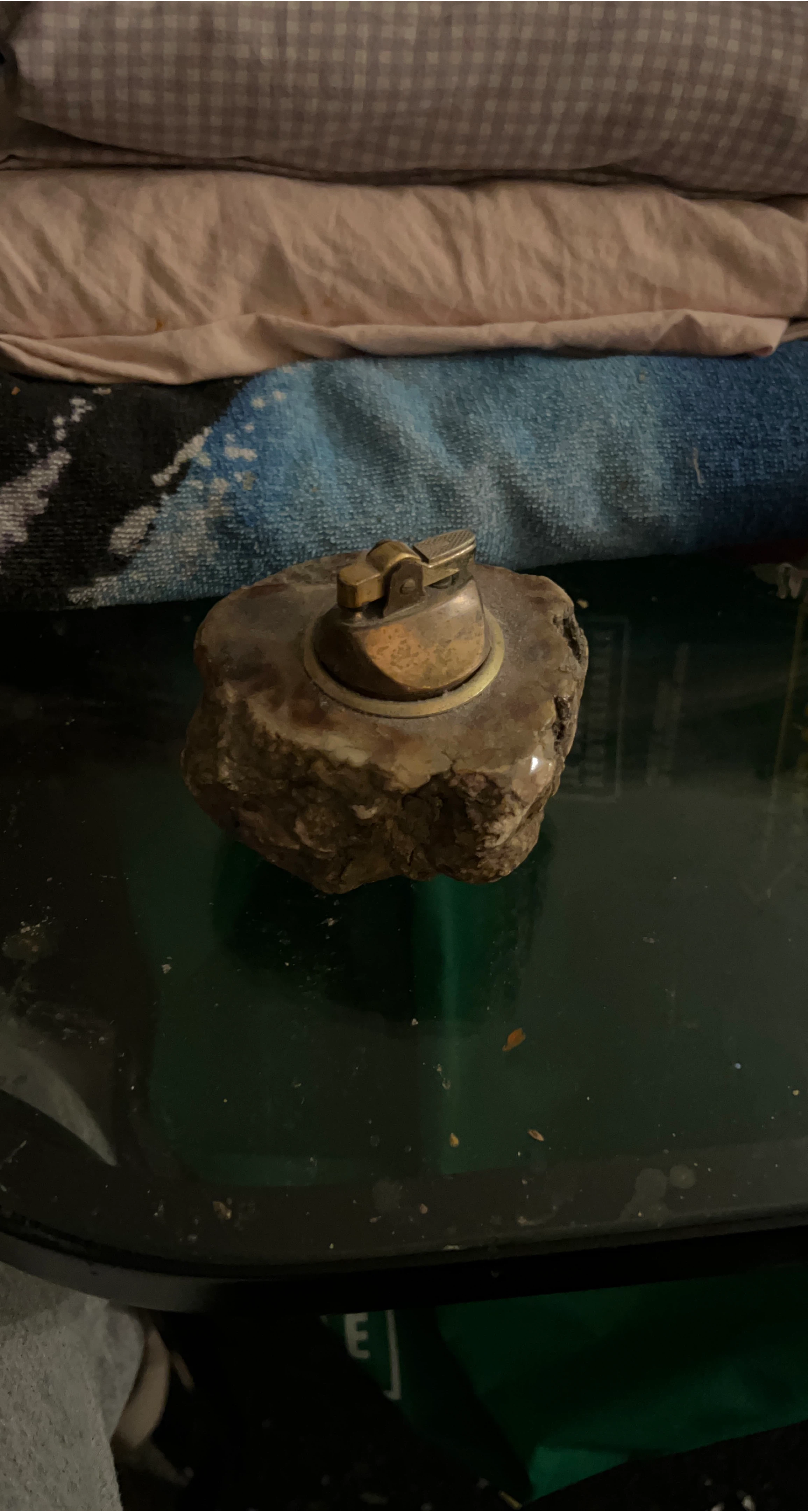 Vintage Stone Table Lighter