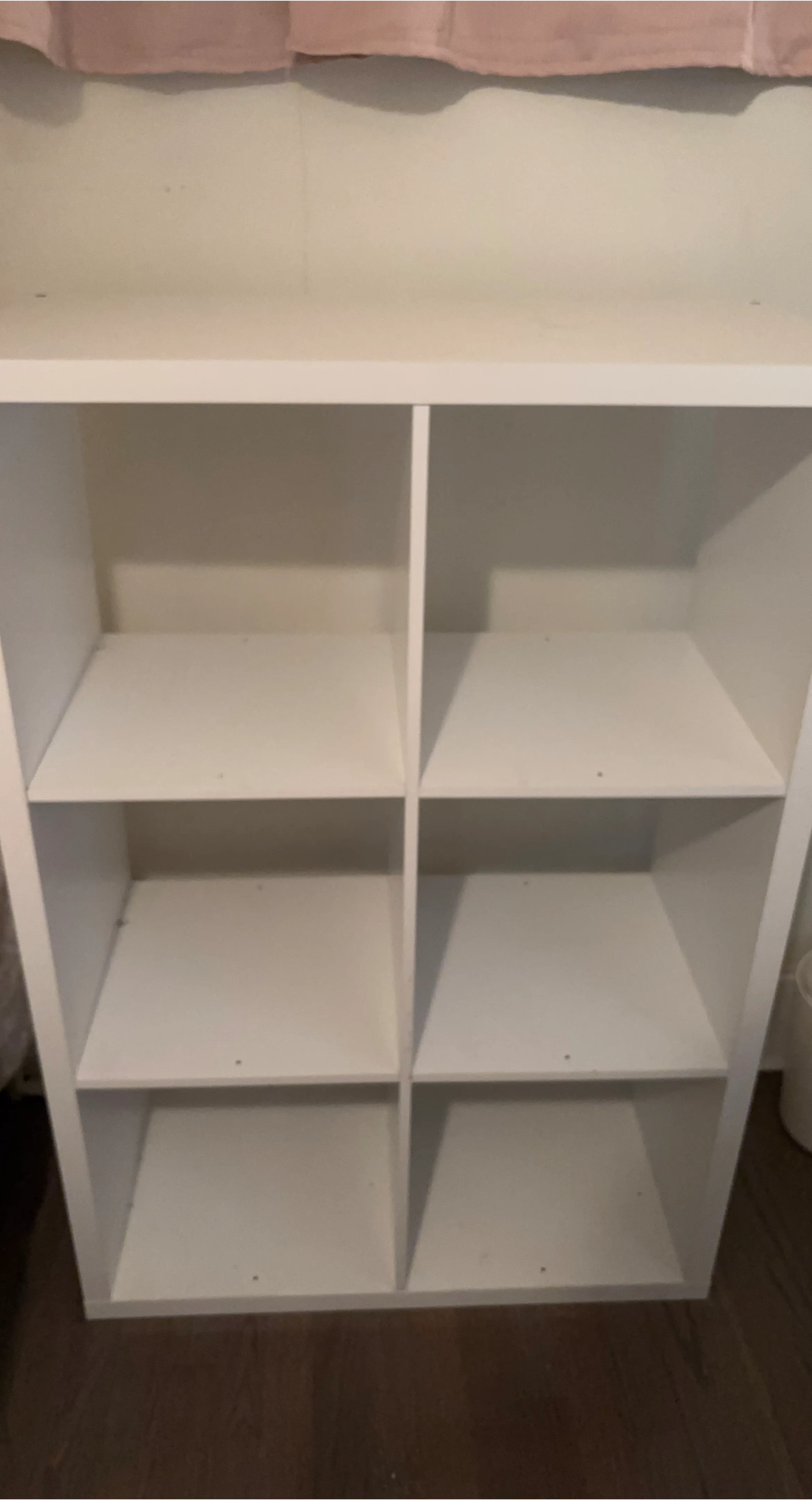 White 6-Cube Storage Shelf