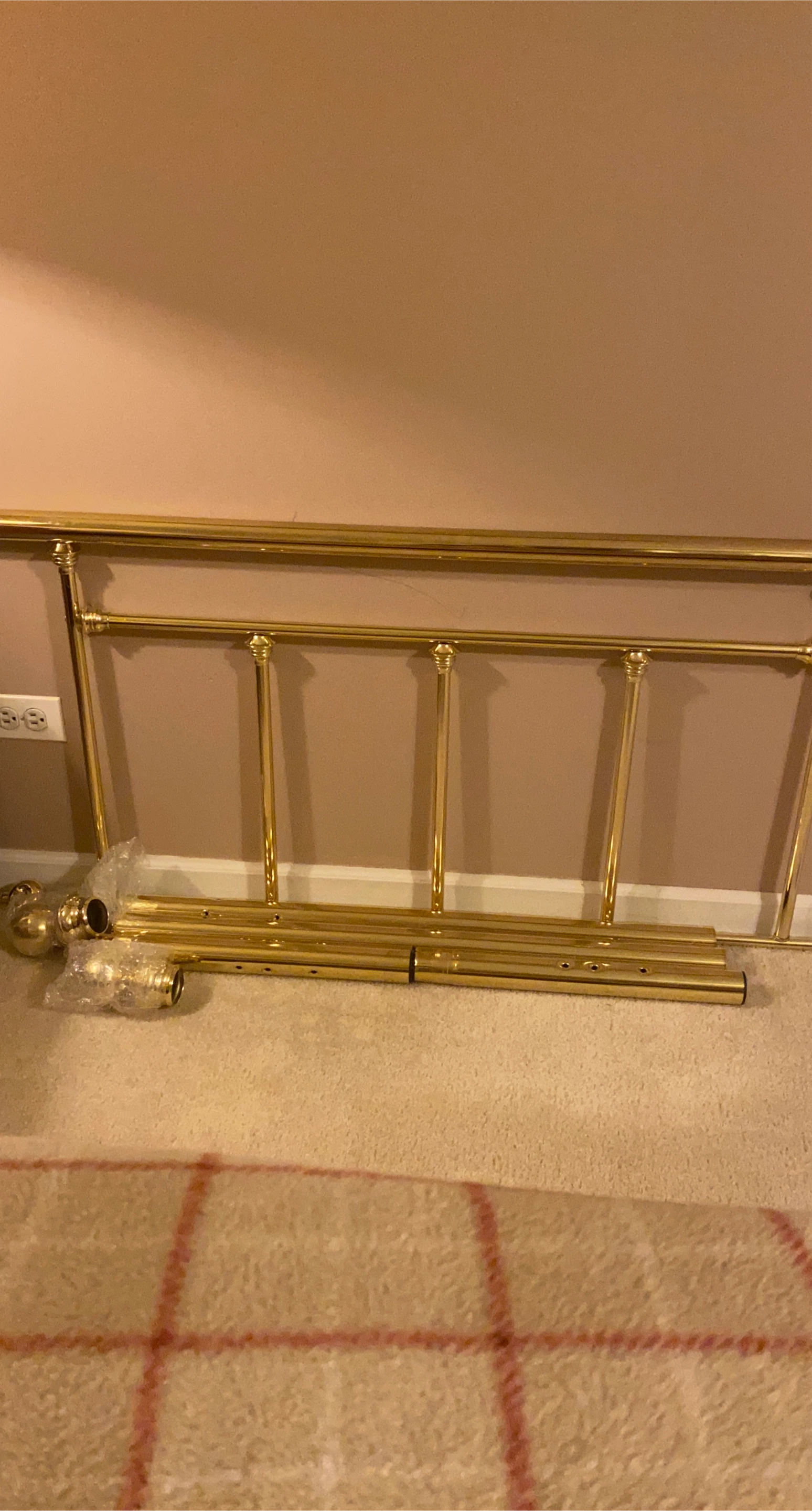Full size Gold Metal Bed Frame
